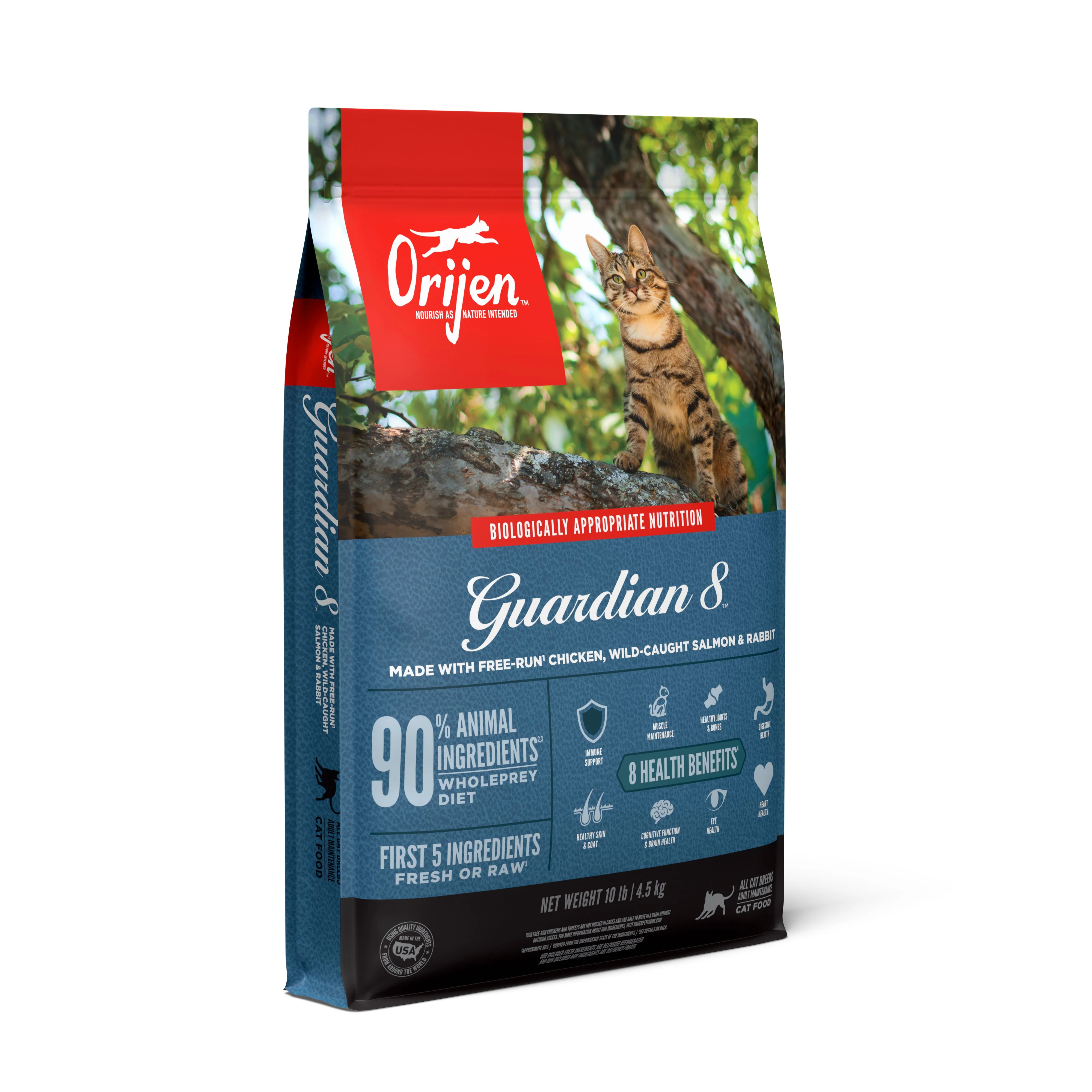 ORIJEN Guardian 8 Biologically Appropriate Dry Cat Food 4.5kg - Image 3
