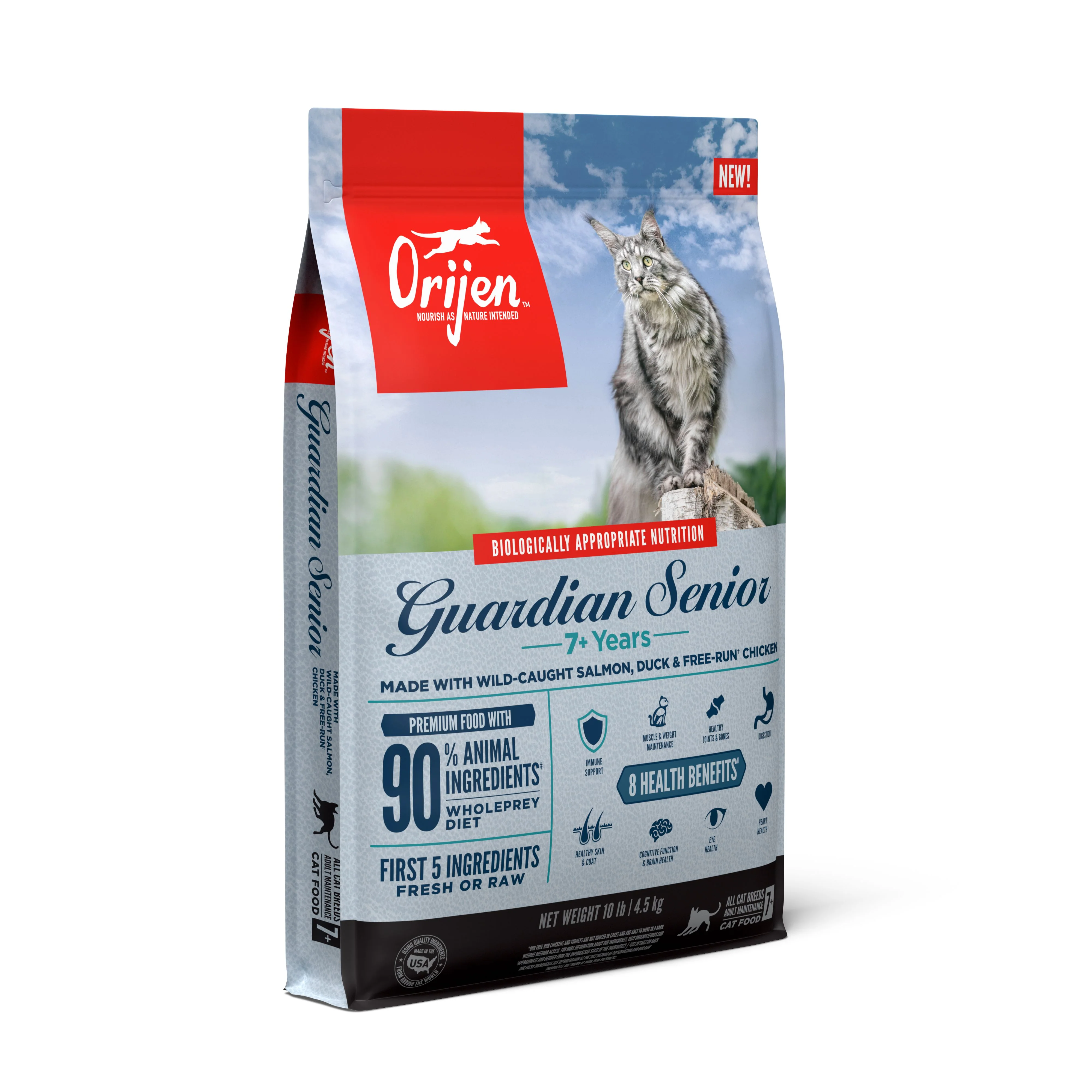 ORIJEN Guardian Senior Biologically Appropriate Dry Cat Food 4.5kg - Image 3