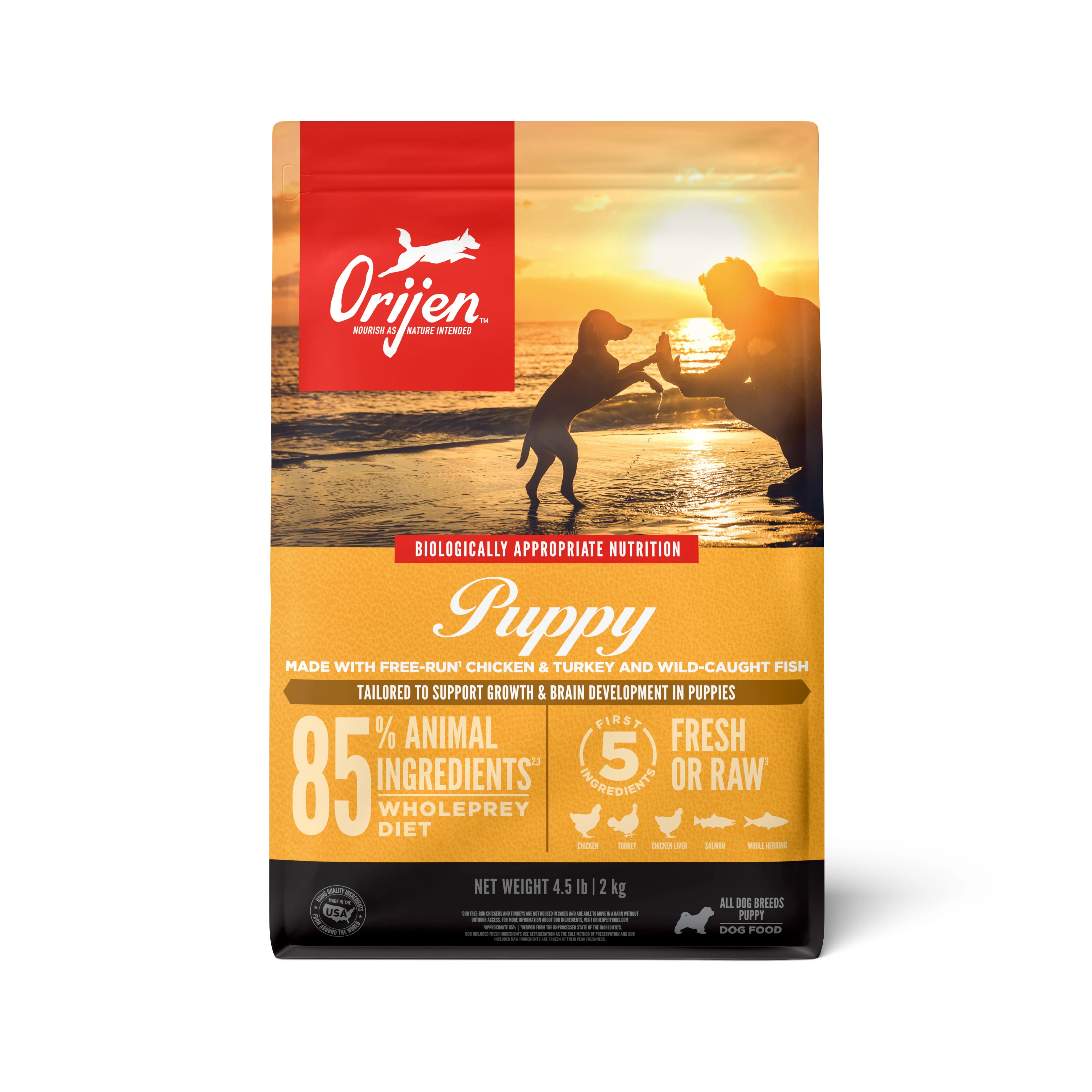 ORIJEN Puppy Biologically Appropriate Dry Dog Food 2kg - Image 2