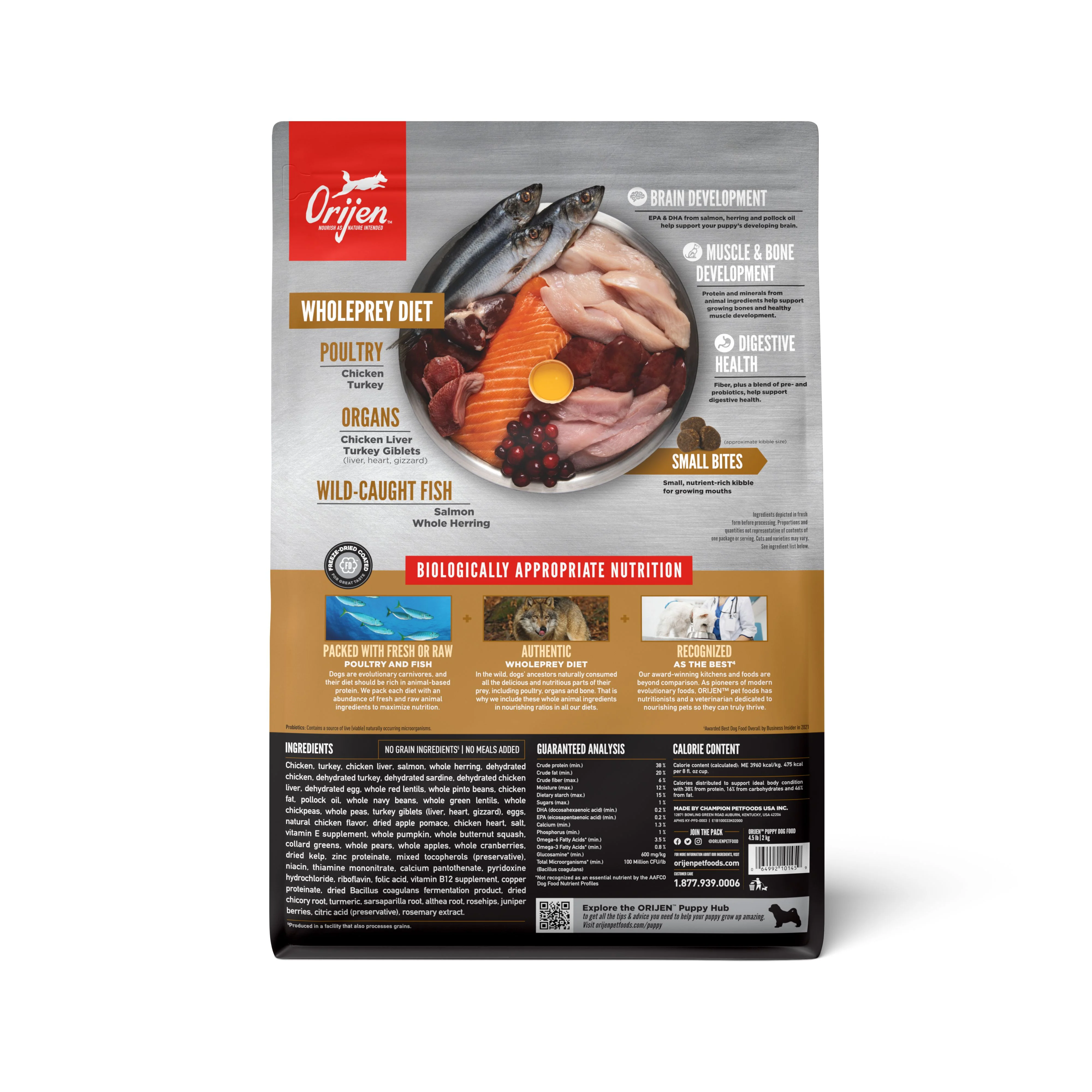ORIJEN Puppy Biologically Appropriate Dry Dog Food 2kg - Image 4