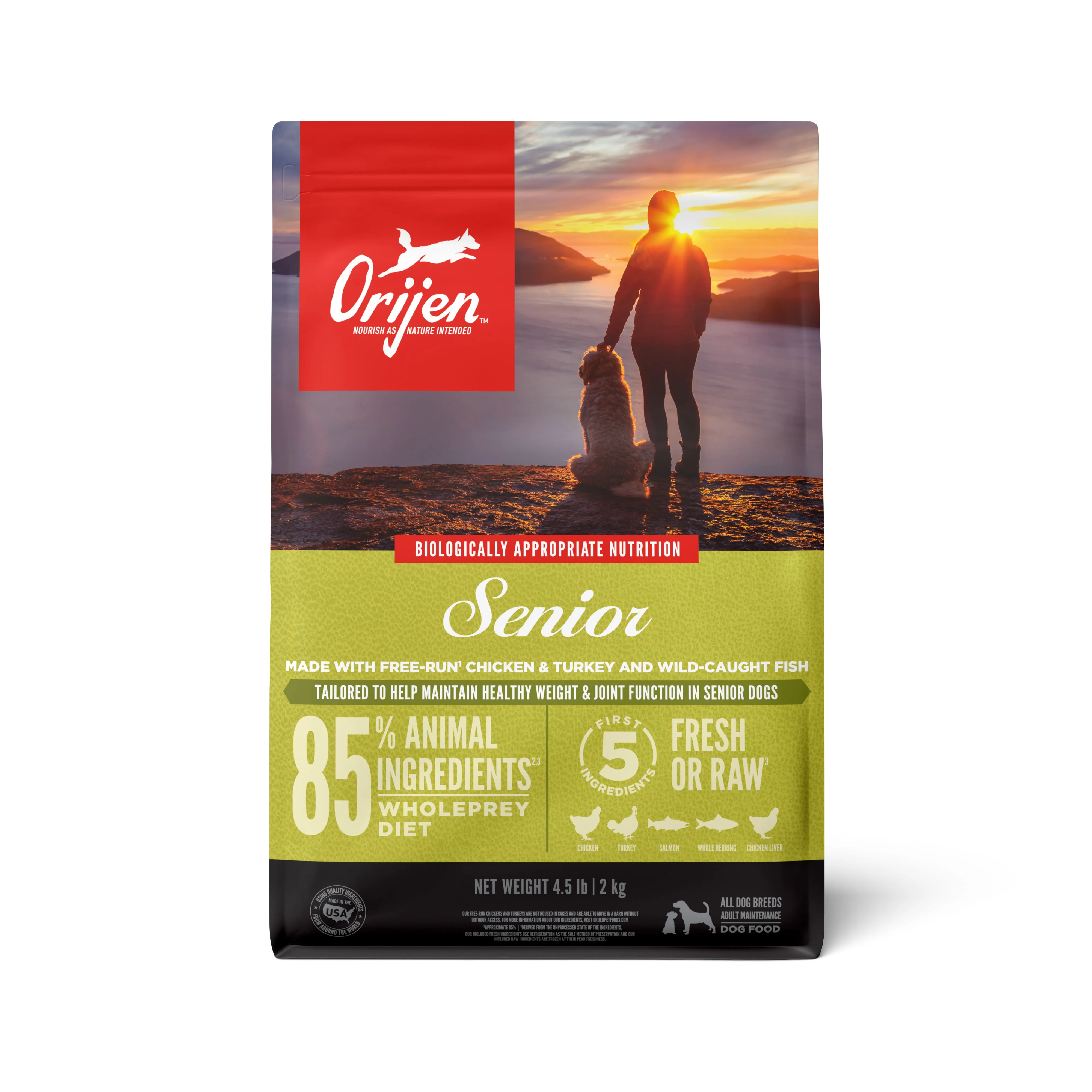 ORIJEN Senior Biologically Appropriate Dry Dog Food 2kg - Image 2