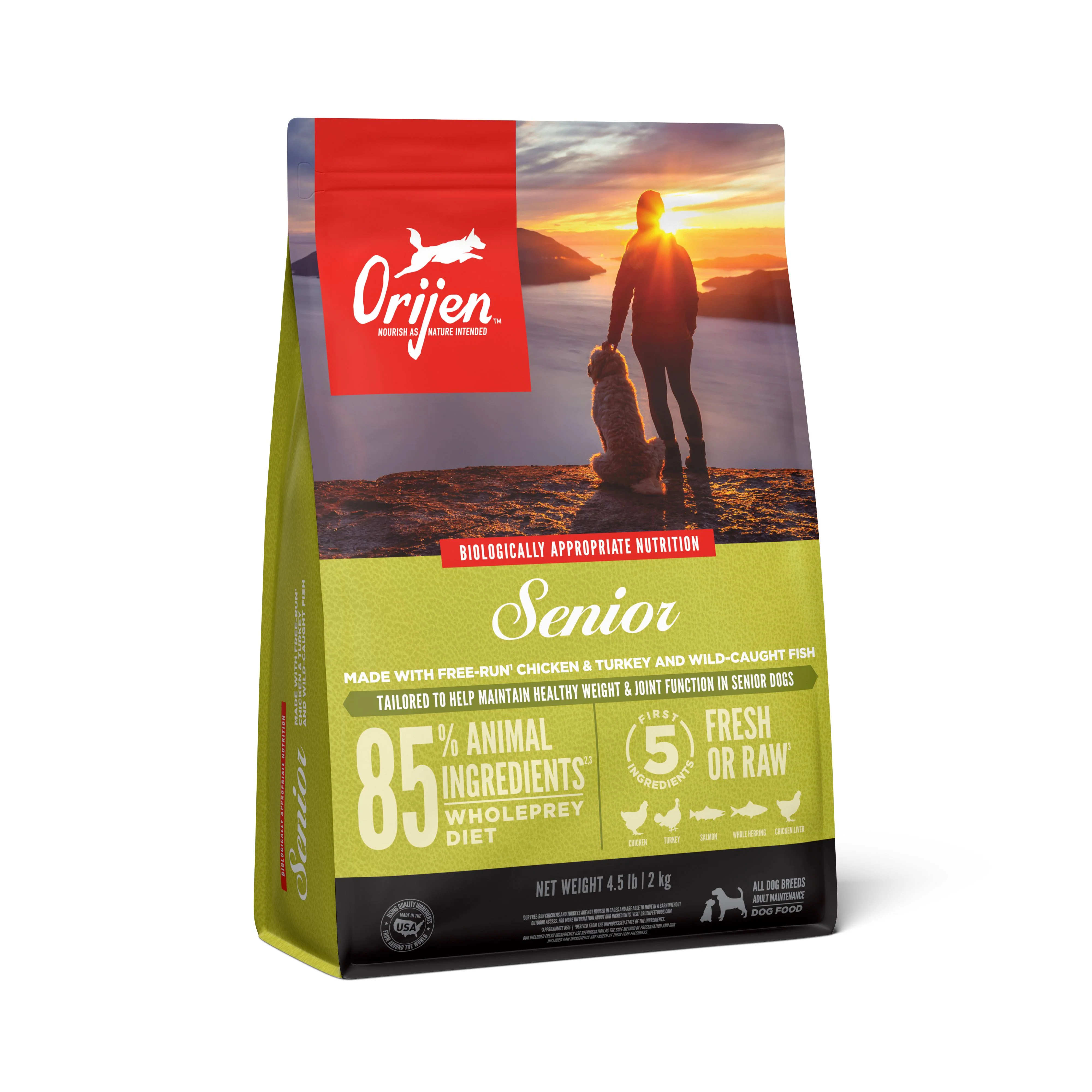 ORIJEN Senior Biologically Appropriate Dry Dog Food 2kg - Image 3