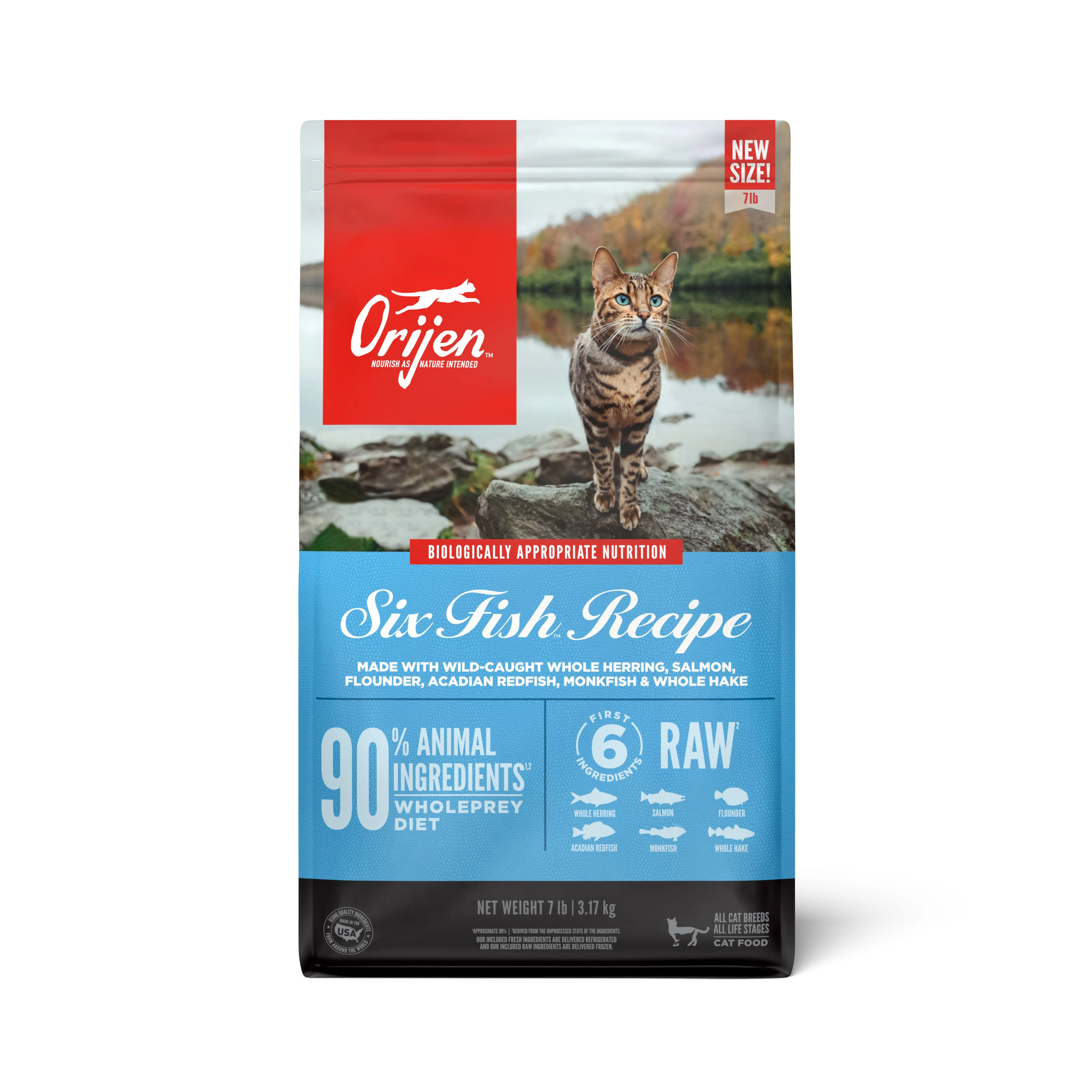 ORIJEN Six Fish Biologically Appropriate Dry Cat Food 3.17kg - Image 2