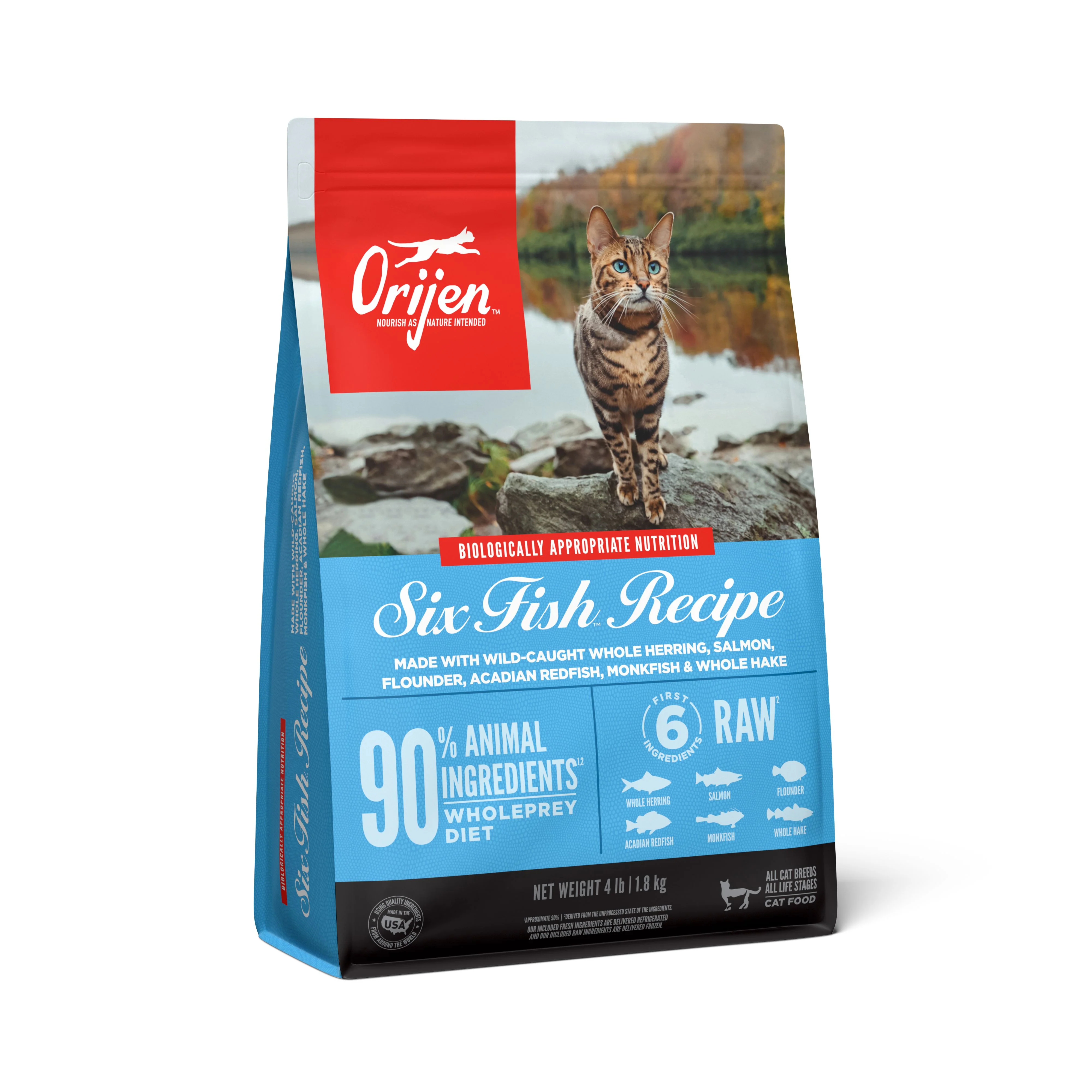 ORIJEN Six Fish Biologically Appropriate Dry Cat Food 1.8kg - Image 3
