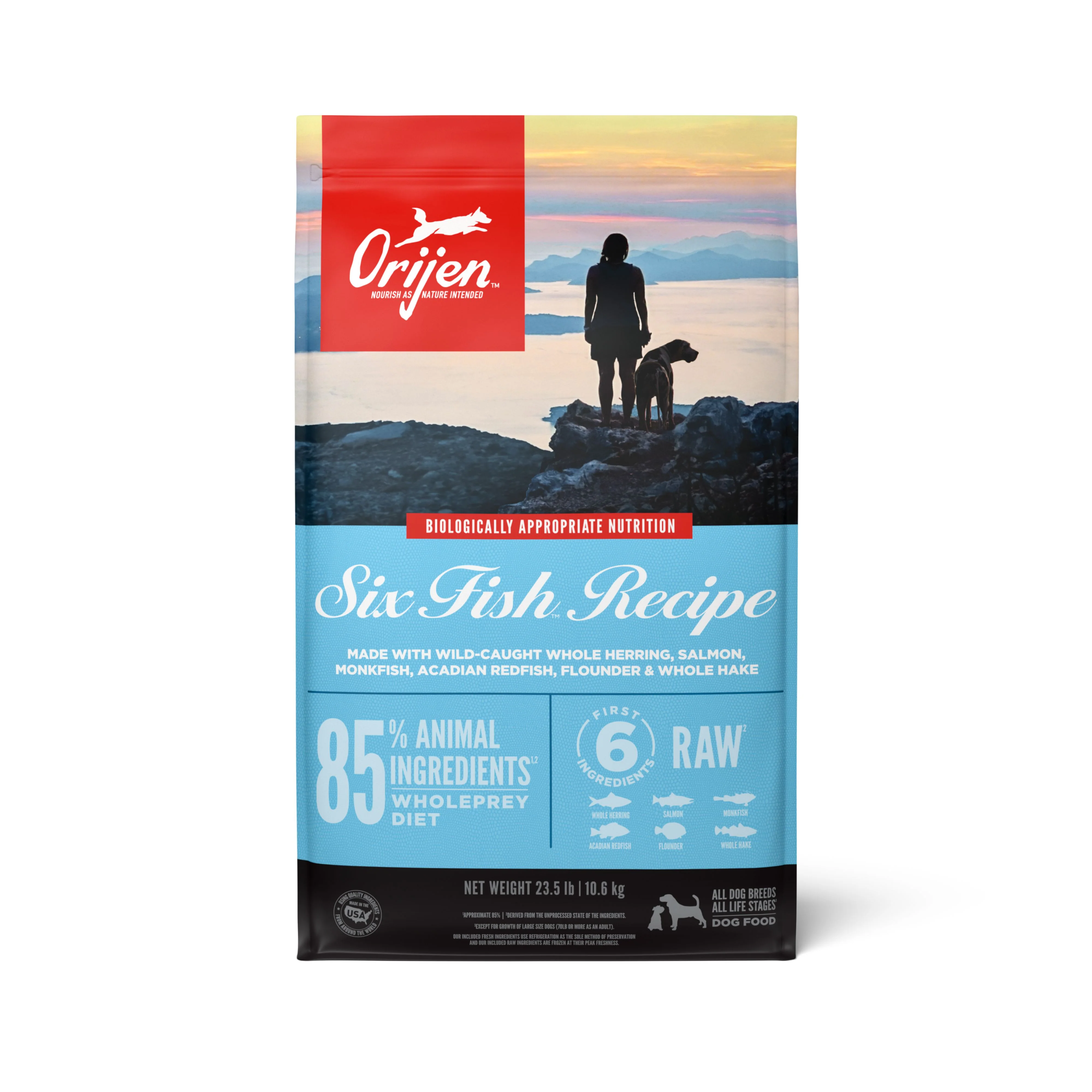 ORIJEN Six Fish Biologically Appropriate Dry Dog Food 10.6kg - Image 2
