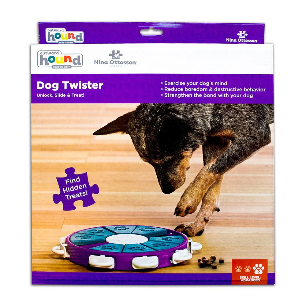 Outward Hound Nina Ottosson The Twister Puzzle Feeder Dog Toy - Image 5