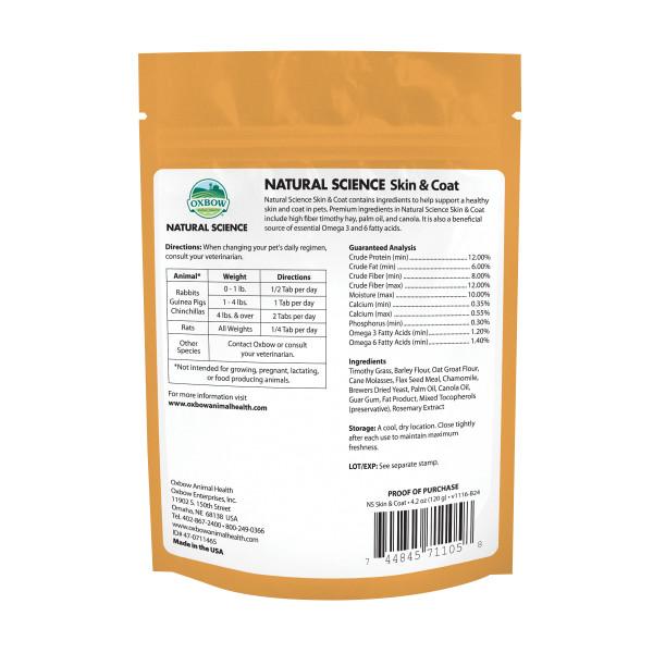 Oxbow Natural Science Skin and Coat 60 Pack - Image 2