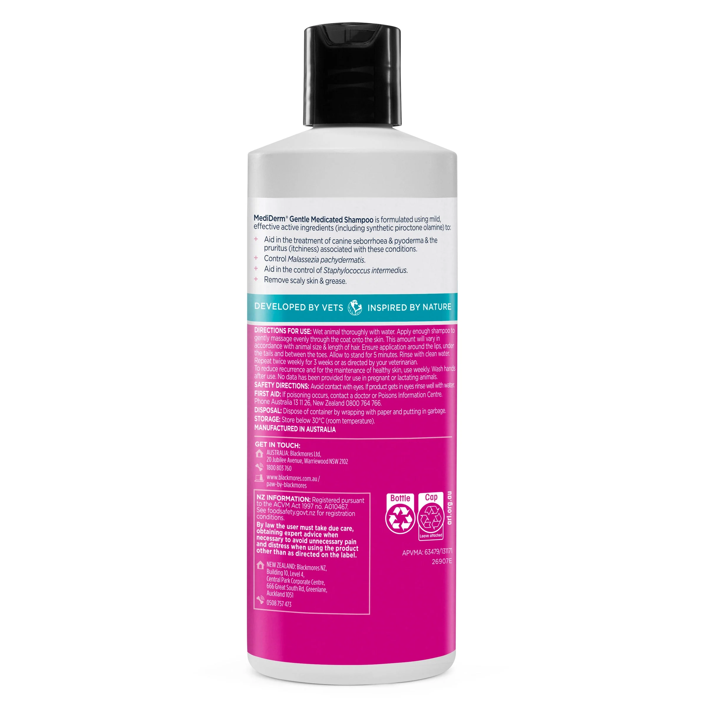 PAW by Blackmores MediDerm Gentle Medicated Shampoo for Dogs 500ml - Image 2