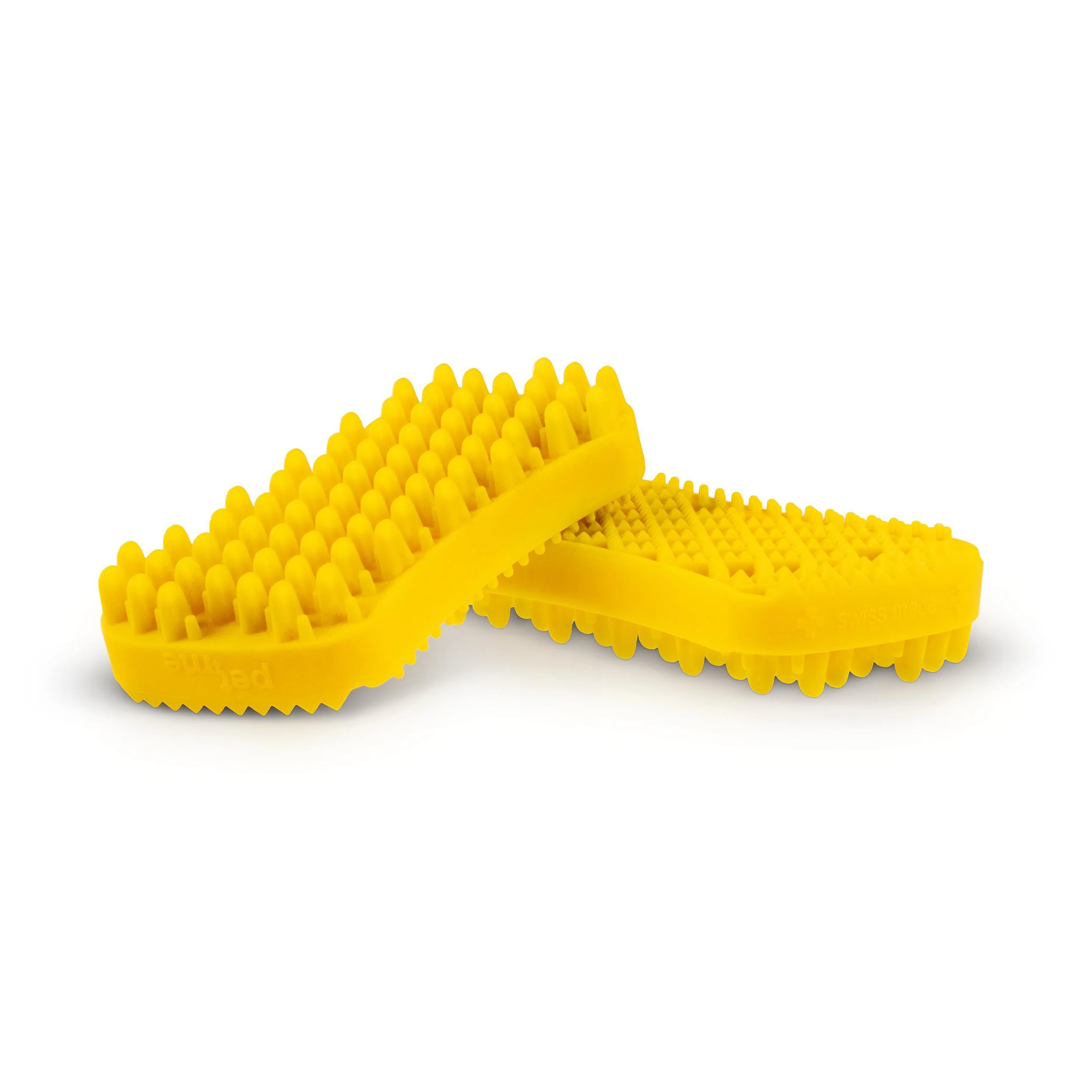 Pet and Me Silicone Grooming Brush Yellow - Image 2