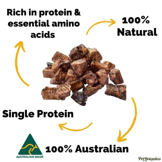 Pet Botancia Beef Lung Chunks Dog Treats 65g - Image 3