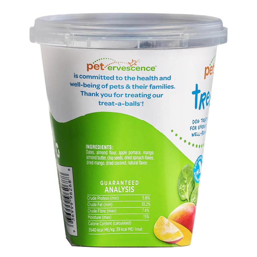 Petervescence Treat A Balls Mango Chia and Spinach Dog Treats 198g - Image 2