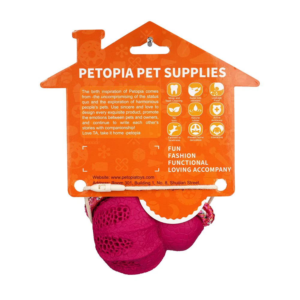 Petopia Tough Reef Octopus with Rope Large Rubber Dog Toy Assorted Colours - Image 9