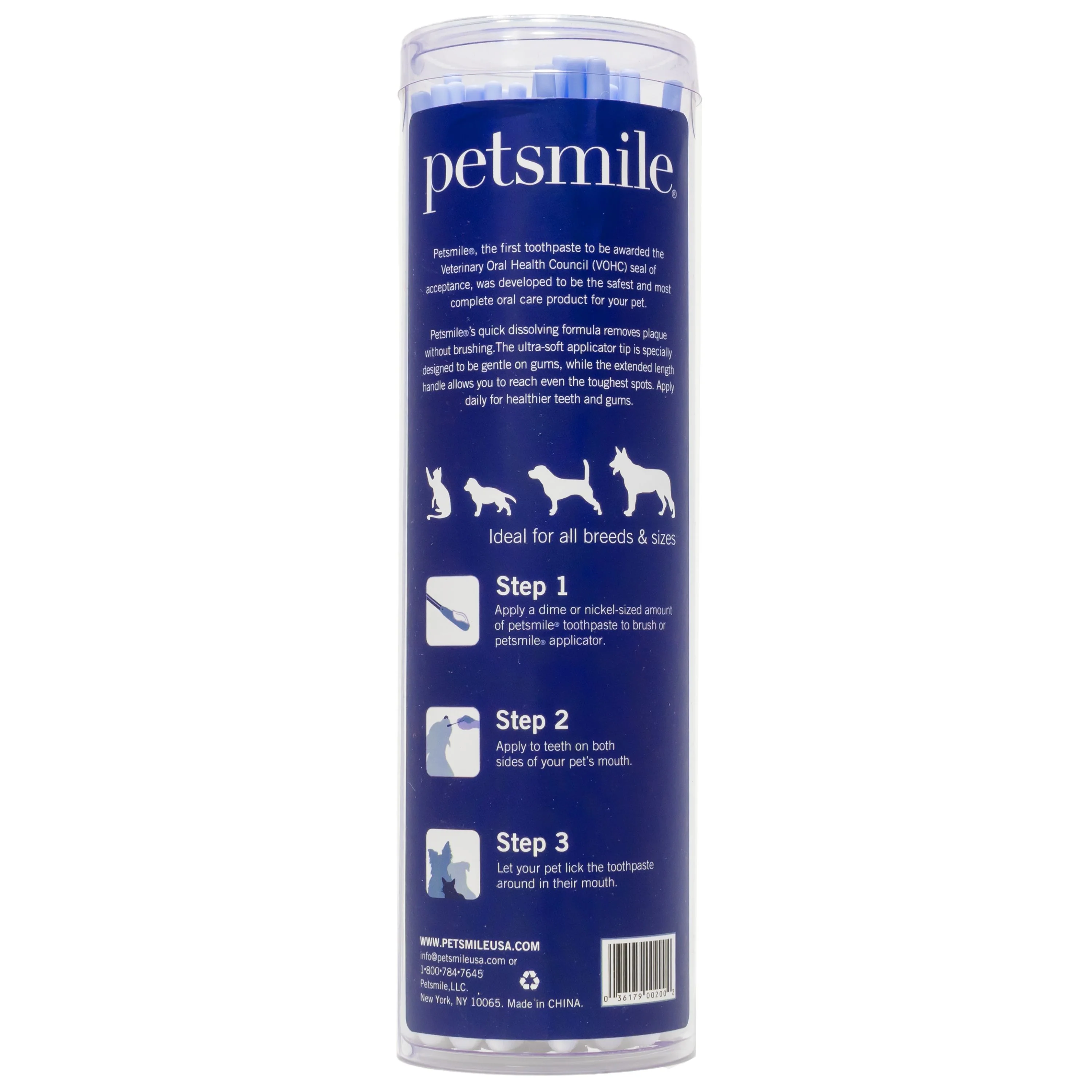 Petsmile Professional Toothpaste Applicator Swabs for Dogs and Cats 50 Pack - Image 5