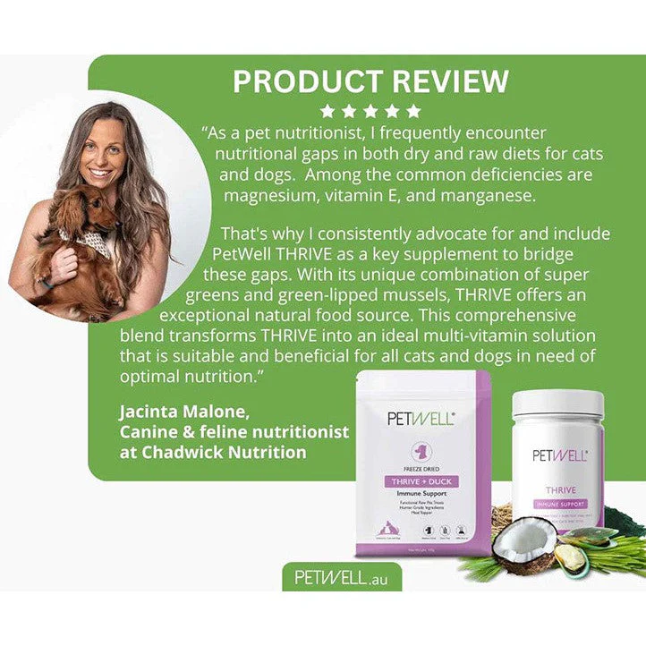 PetWell Thrive Immune Support Formula for Dogs and Cats 125g - Image 6