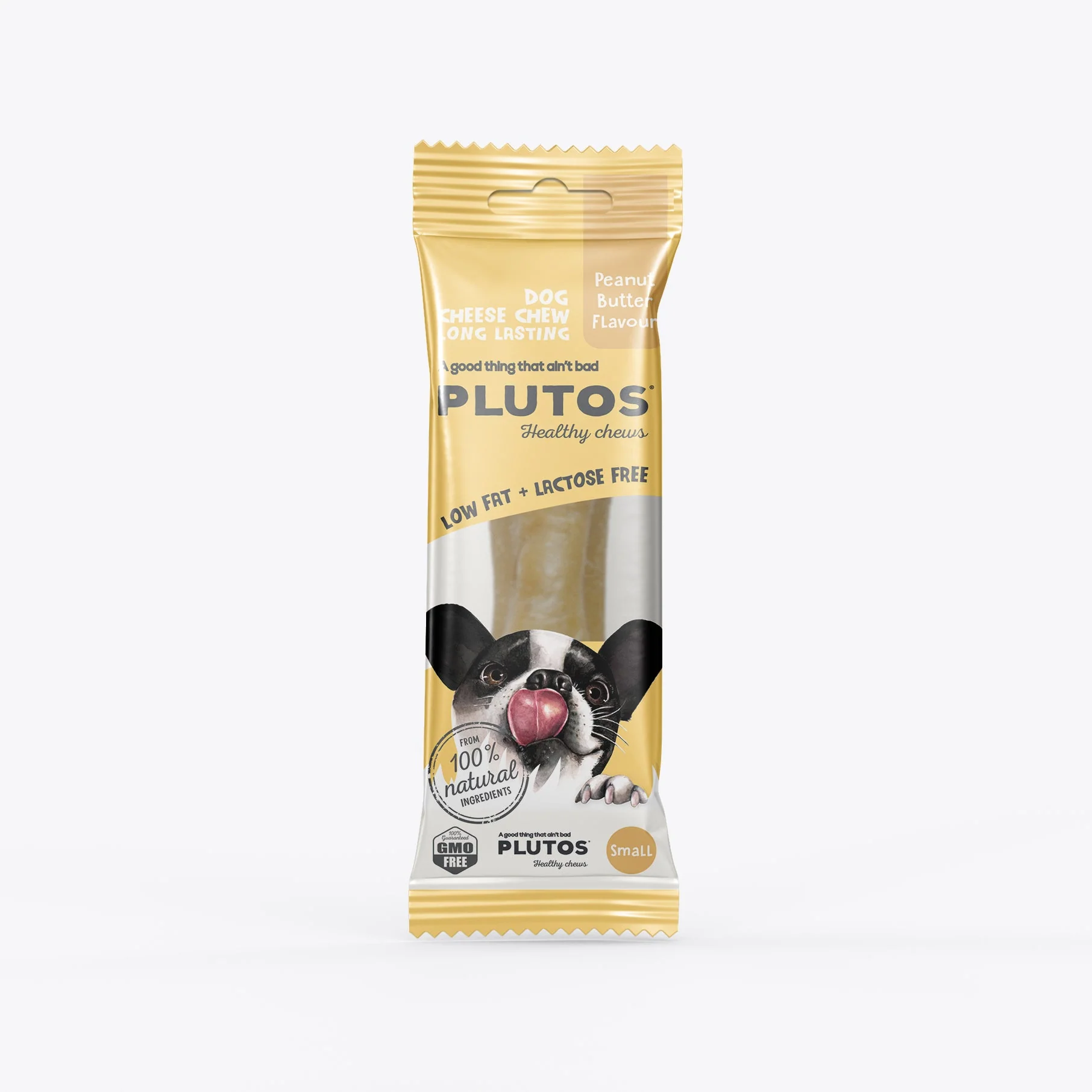 Plutos Cheese and Peanut Butter Chew Dog Treat Small