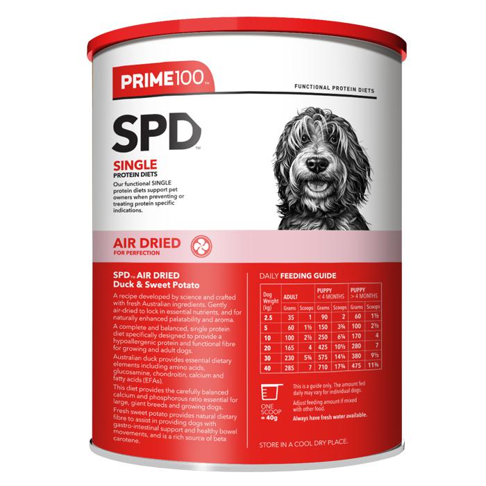 Prime 100 SPD Air Duck and Sweet Potato Dog Food 600g - Image 3