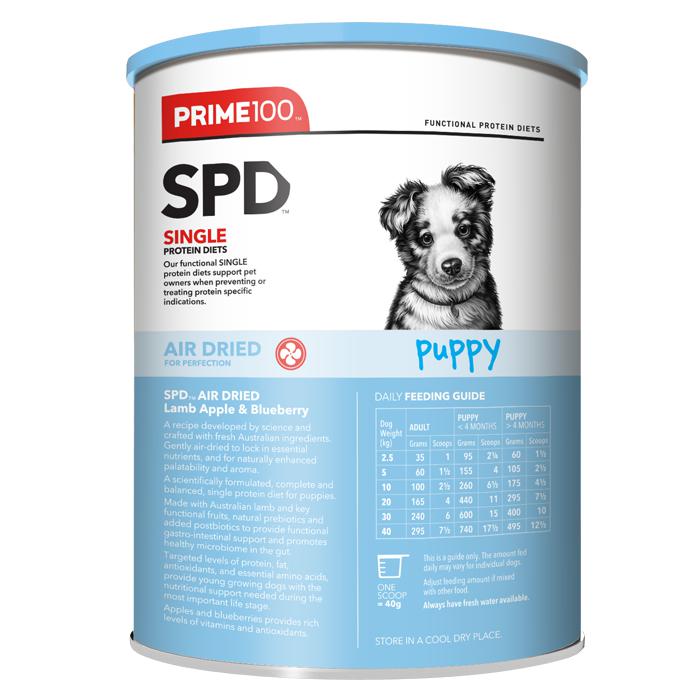 Prime 100 SPD Air Lamb, Apple and Blueberry Puppy Food 600g - Image 3