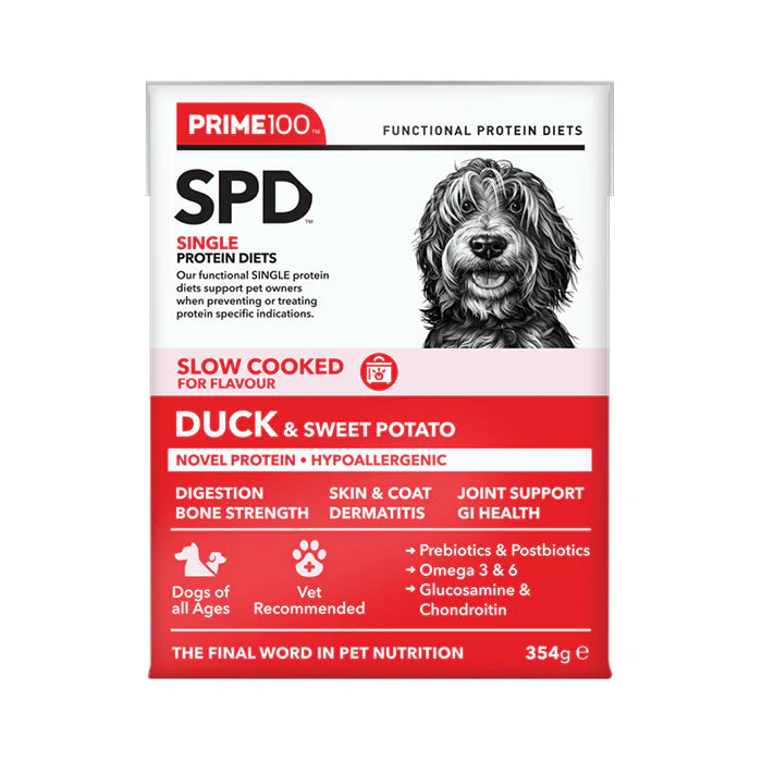 Prime 100 Slow Cooked Duck and Sweet Potato Dog Food 354g x12 - Image 8