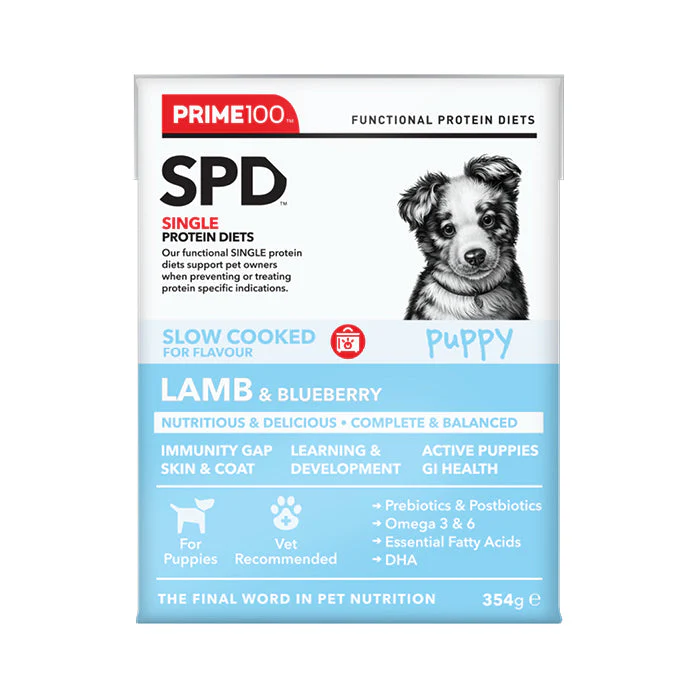 Prime 100 Slow Cooked Lamb and Blueberry Puppy Dog Food 354g x12 - Image 6