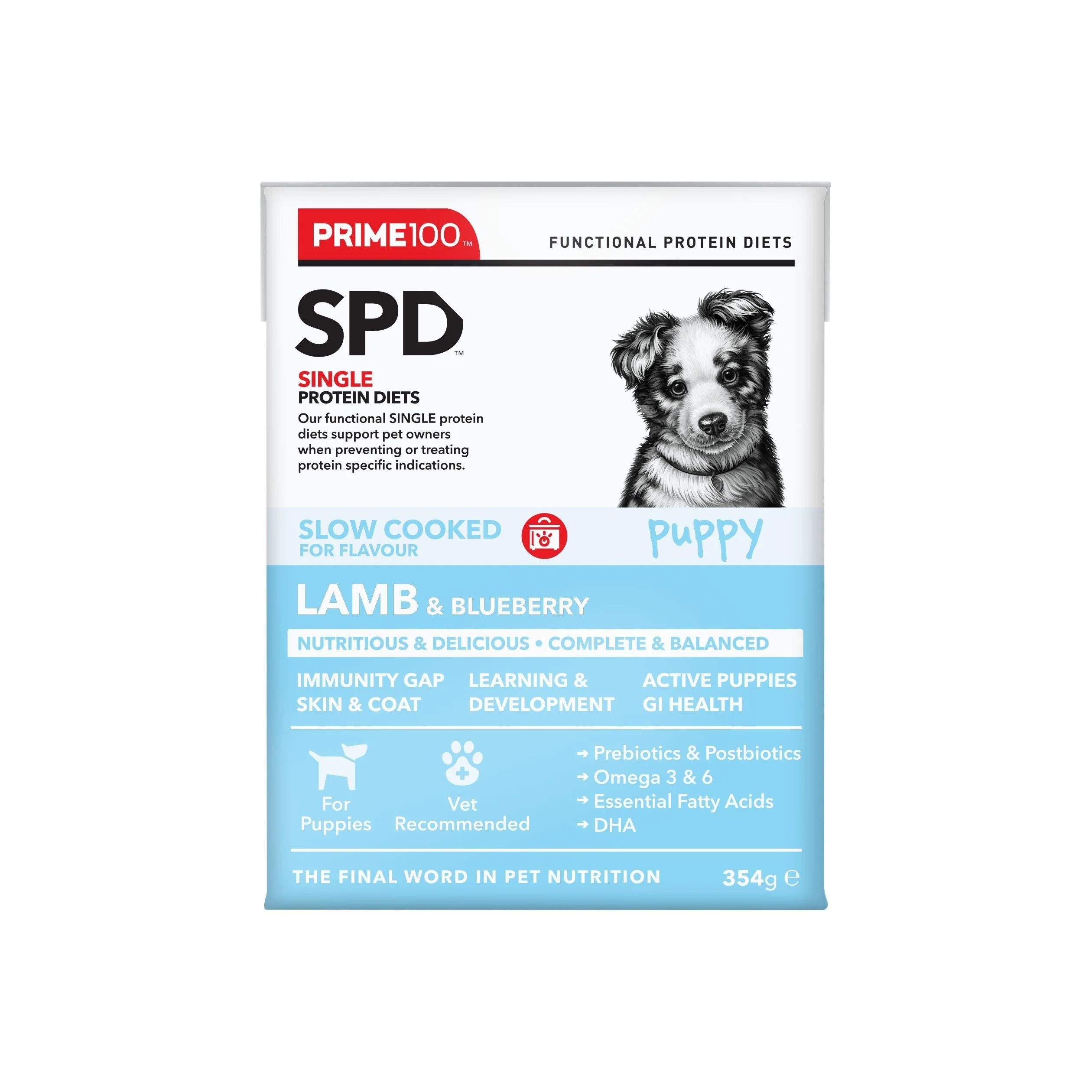 Prime 100 Slow Cooked Lamb and Blueberry Puppy Dog Food 354g x12 - Image 9