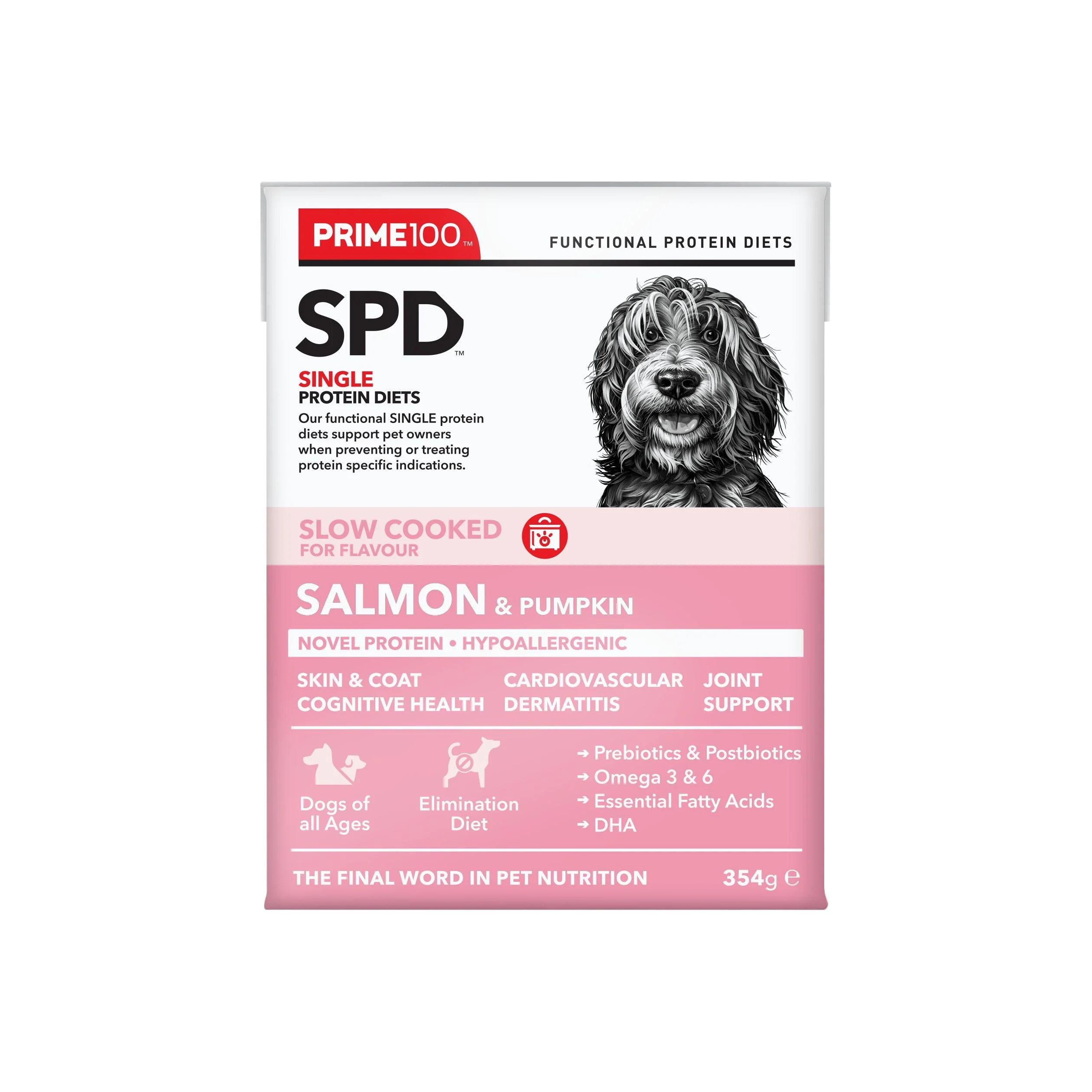 Prime 100 Slow Cooked Salmon and Pumpkin Dog Food 354g - Image 4