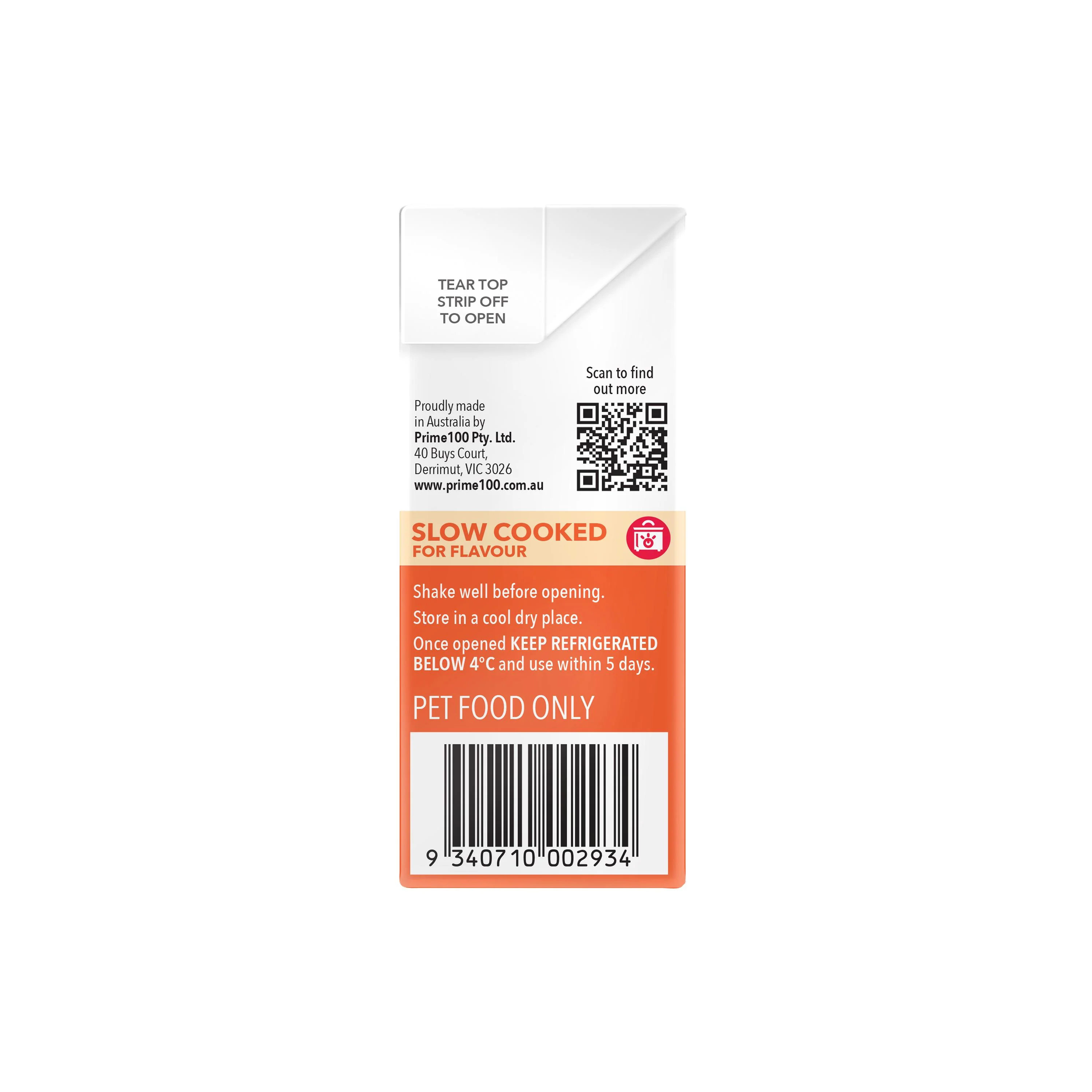 Prime 100 Slow Cooked SPD Venision and Sweet Potato Dog Food 354gx12 - Image 9