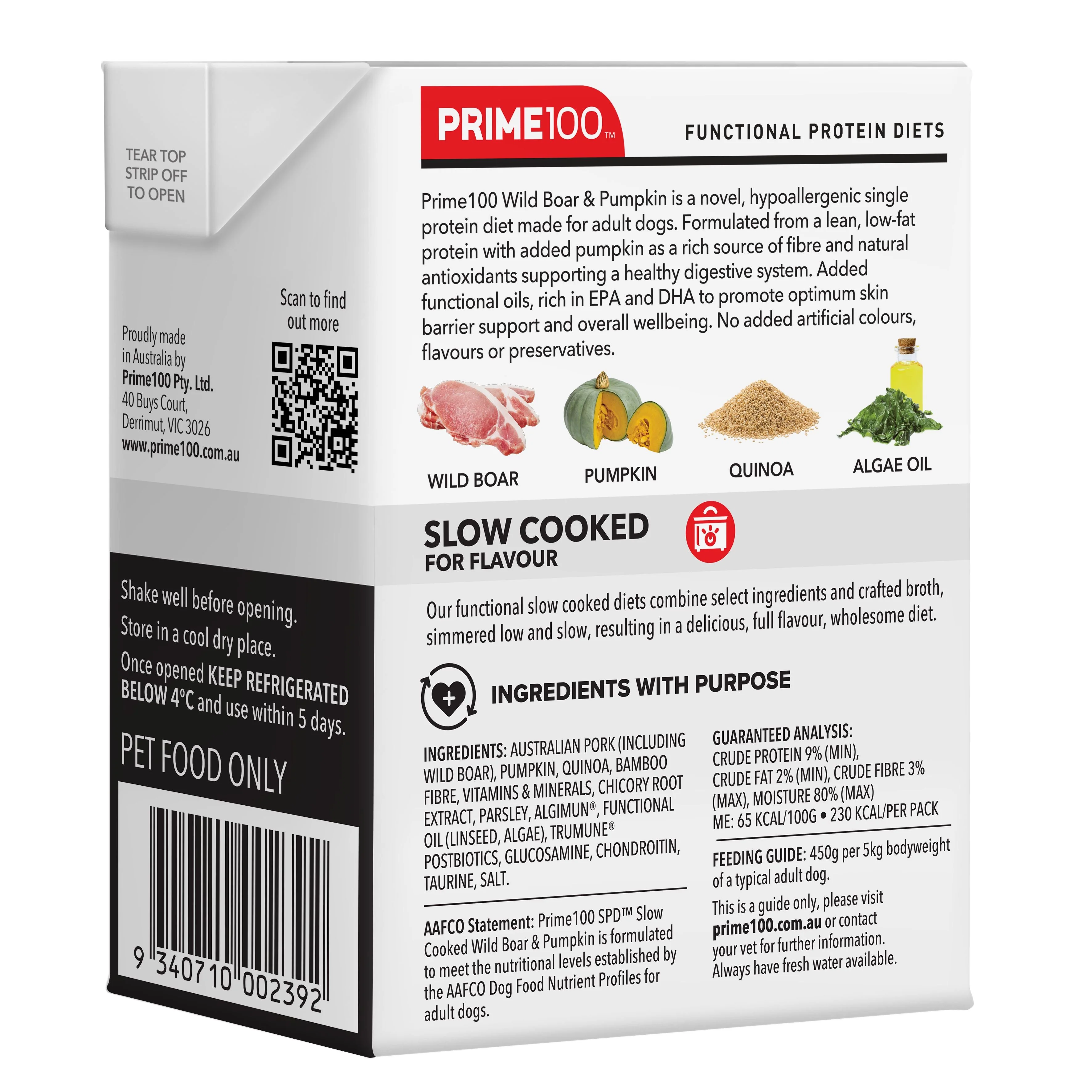 Prime 100 Slow Cooked Wild Boar and Pumpkin 354g - Image 3
