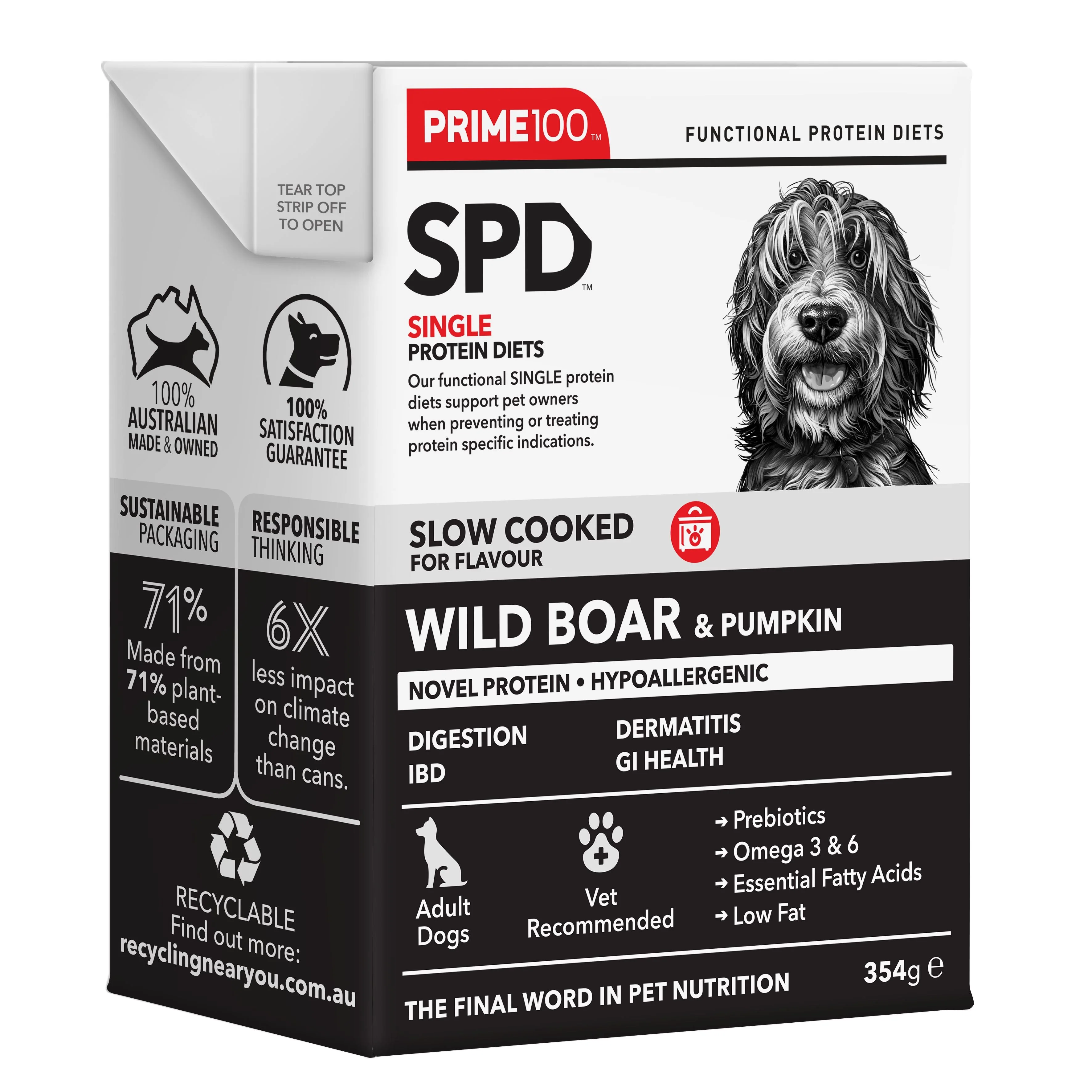 Prime 100 Slow Cooked Wild Boar and Pumpkin 354g x12 - Image 4