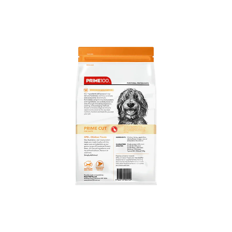 Prime 100 SPD Prime Cut Chicken Single Protein Dog Treats 100g - Image 3