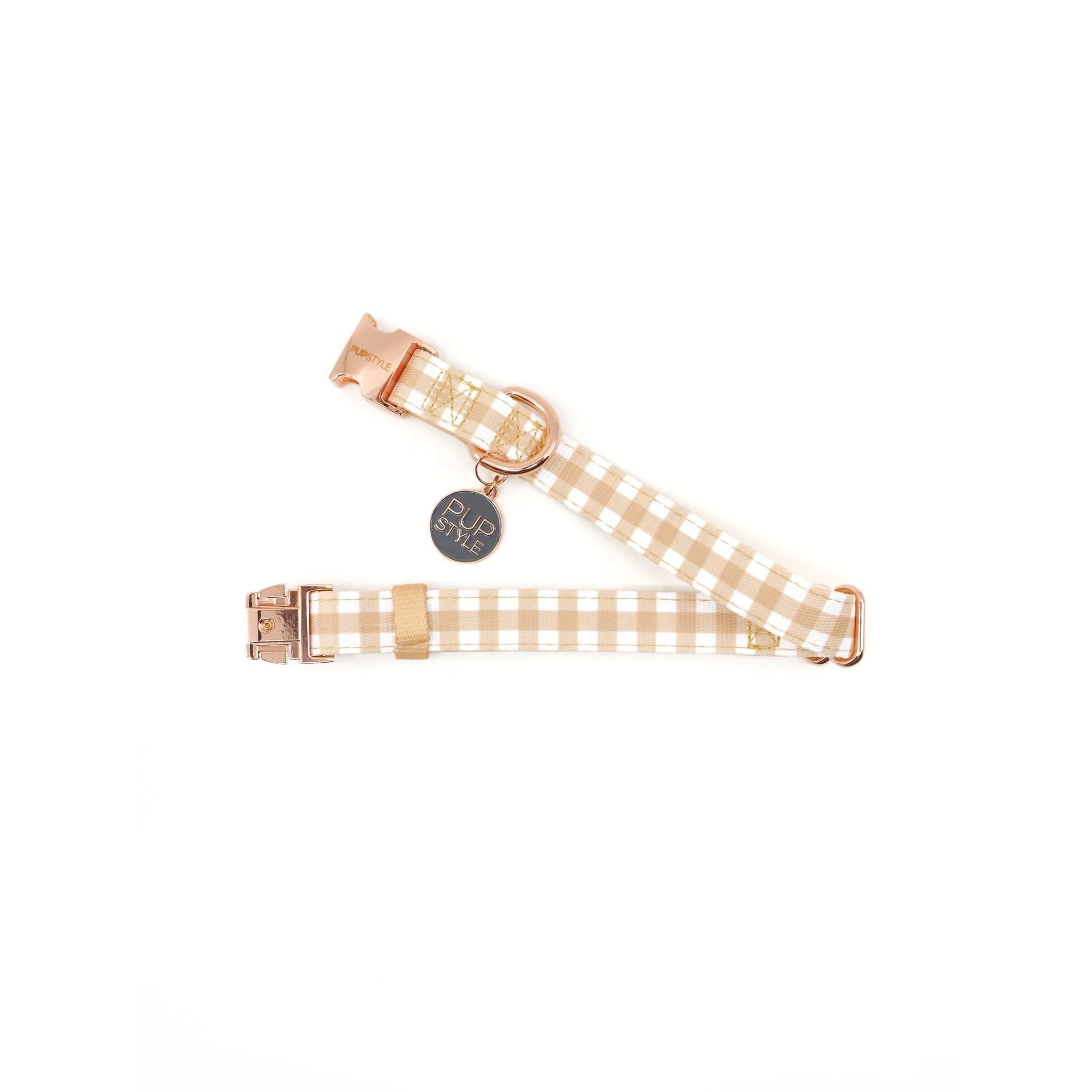 Pupstyle Suburban Creme Brulee Dog Collar Large - Image 2
