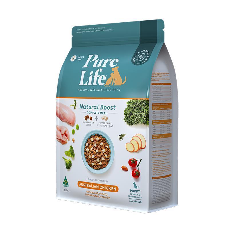 Pure Life Natural Boost Chicken Dry Puppy Food 1.8kg - Image 3