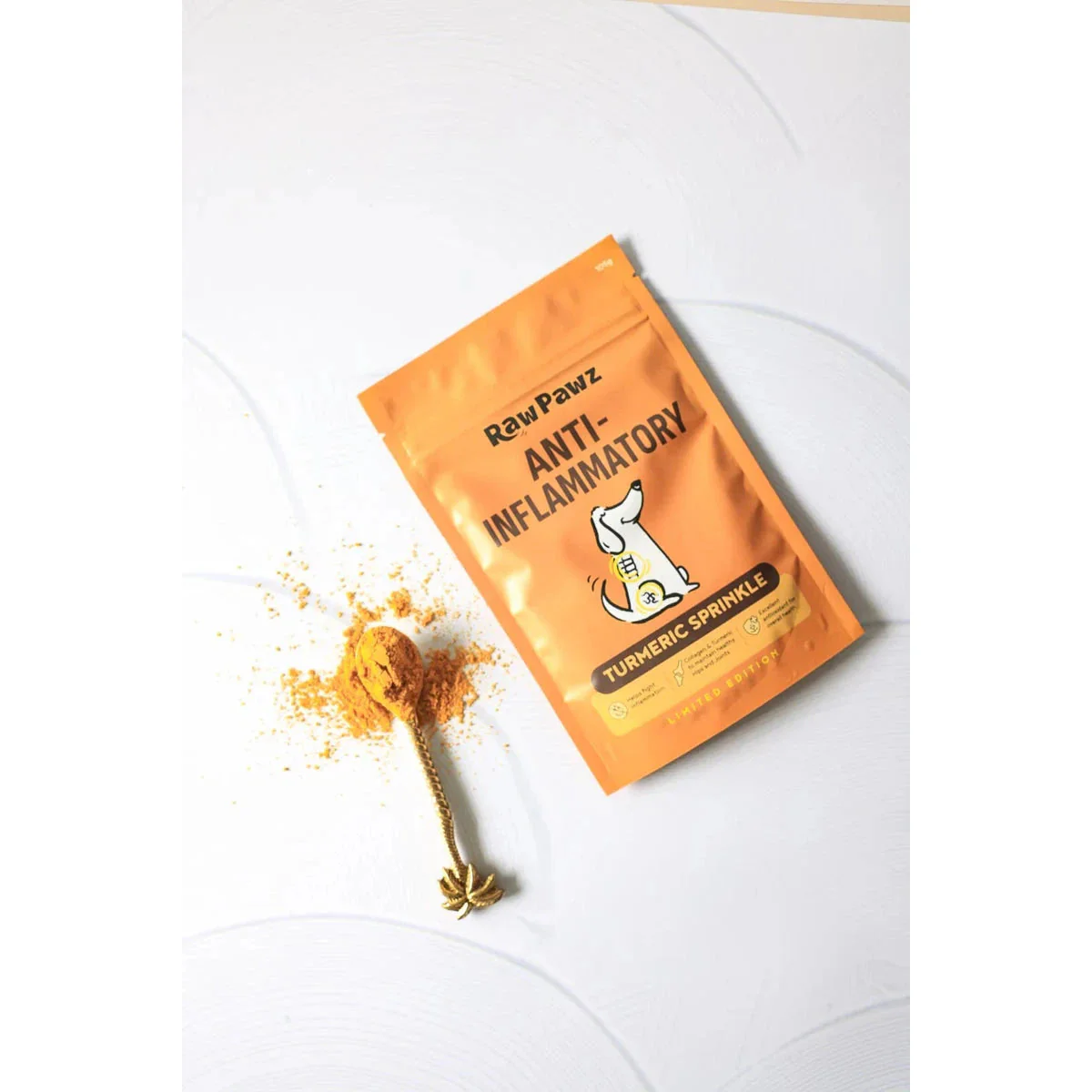 Raw Pawz Anti Inflammatory Turmeric Collagen and Black Pepper Sprinkle Meal Topper 105g - Image 2