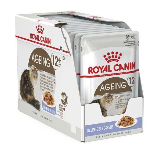 Royal Canin Cat Ageing 12+ with Jelly Wet Food Pouches 85g x 12