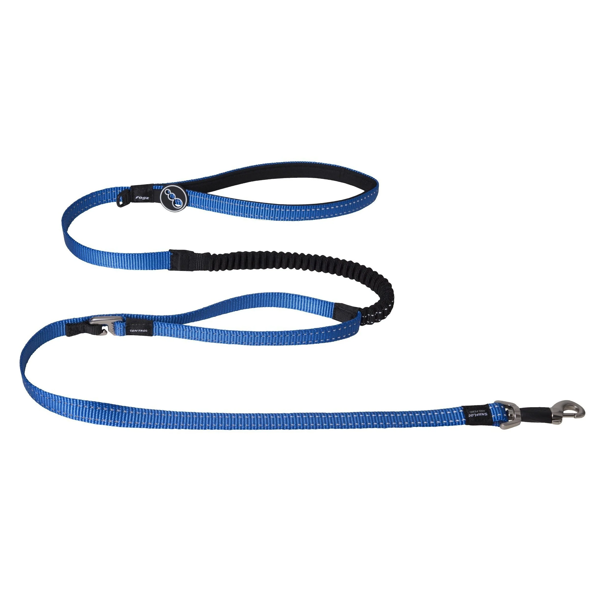 Rogz Classic Control Medium Dog Lead Blue