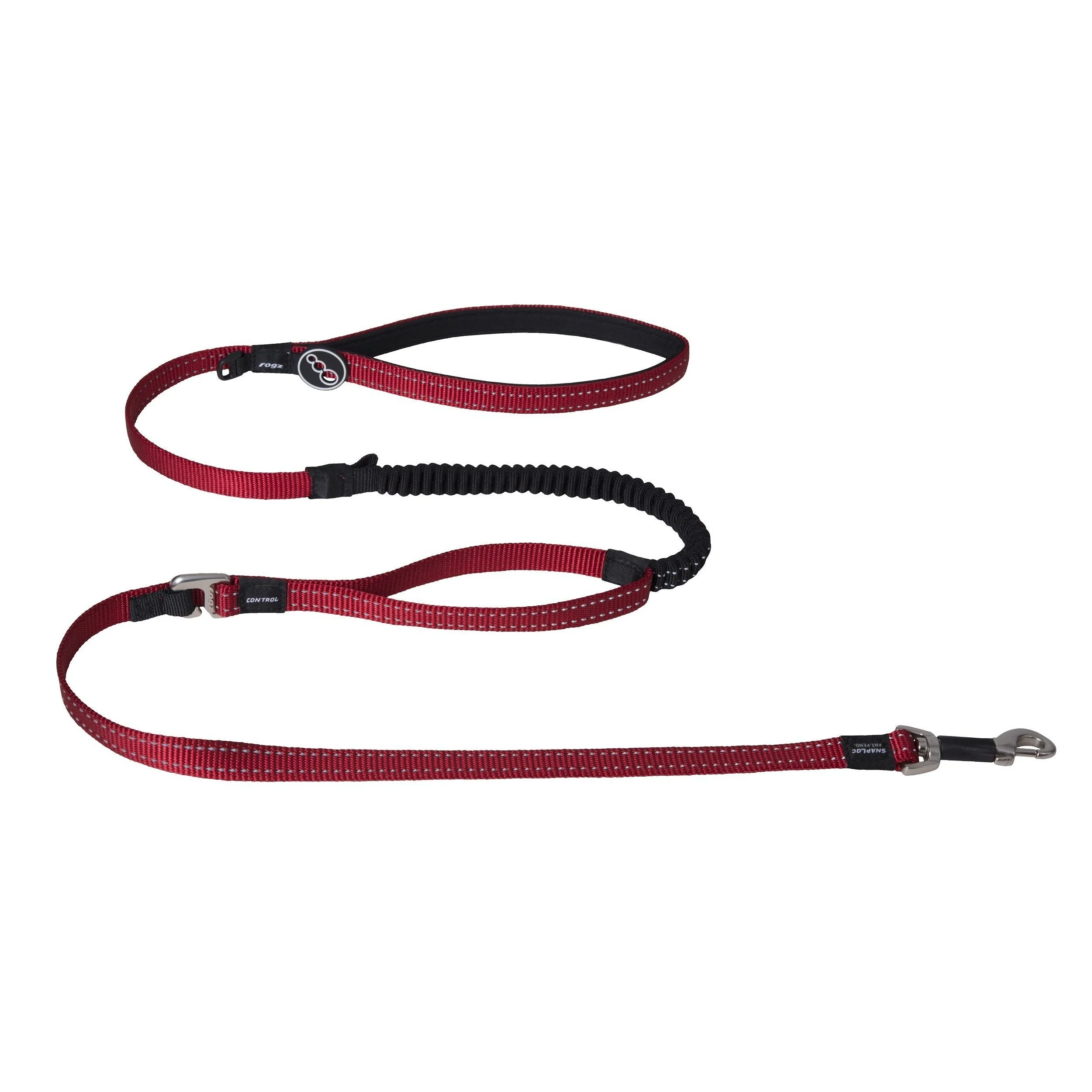 Rogz Classic Control Medium Dog Lead Red