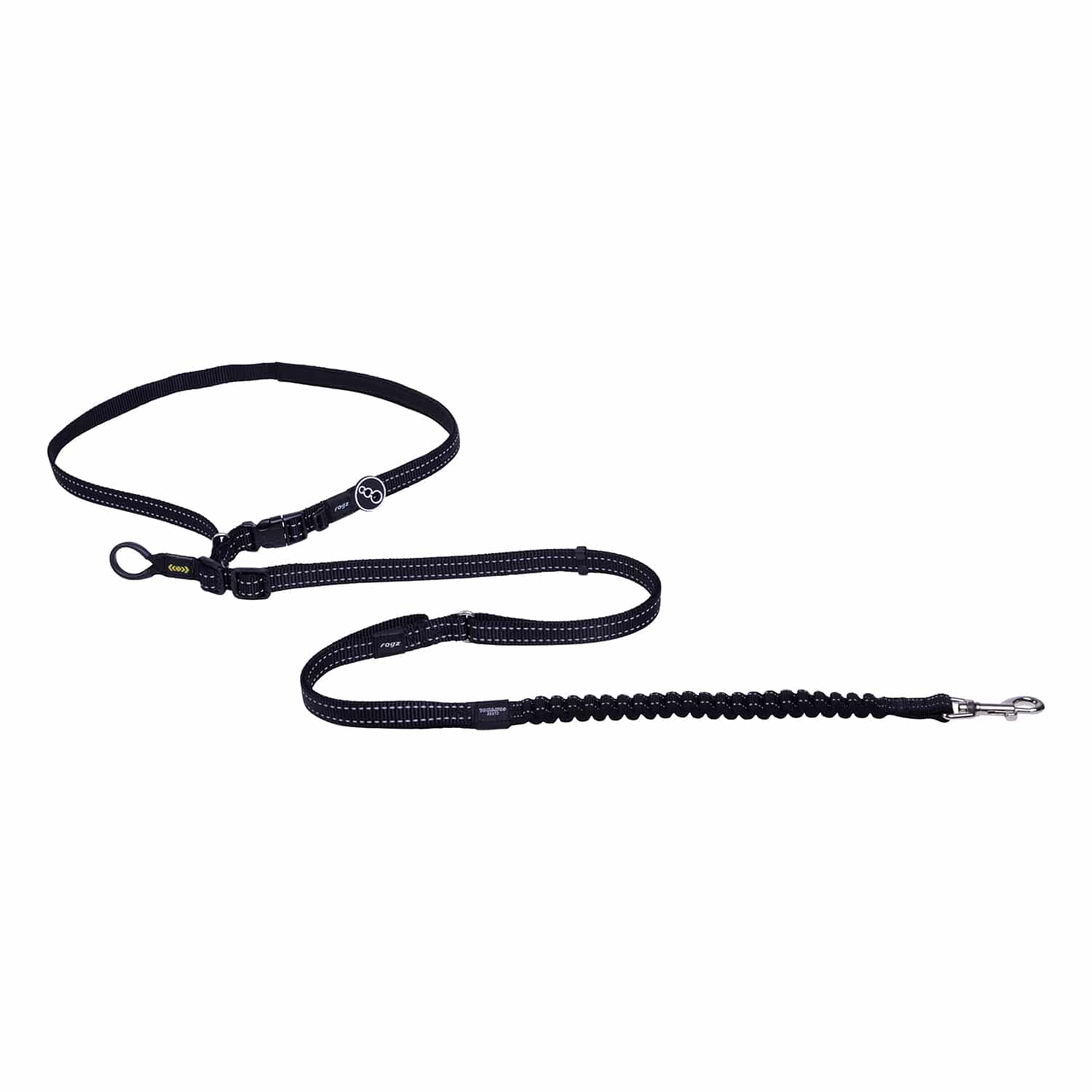 Rogz Specialty Handsfree Medium Dog Lead Black