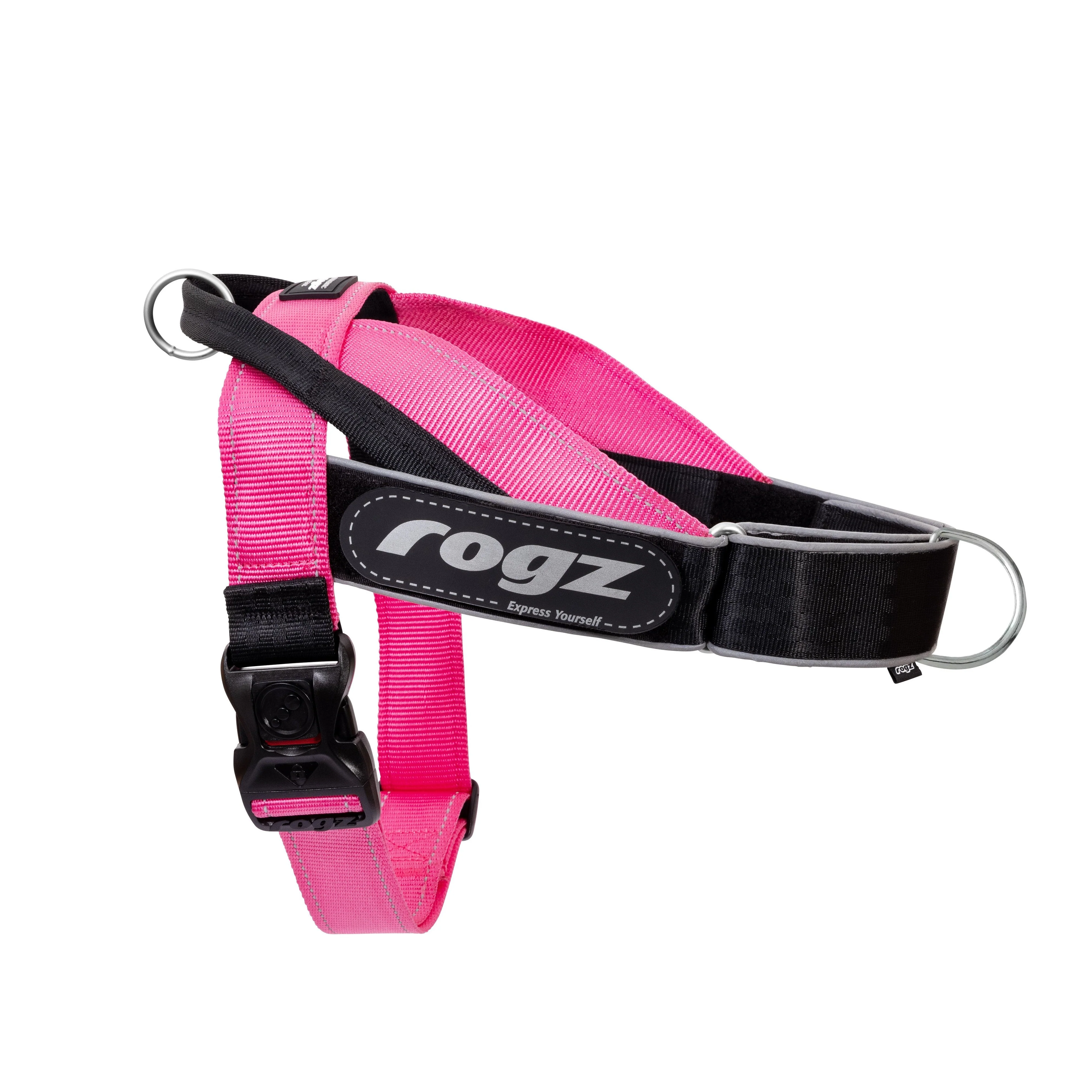 Rogz Utility LetzGo Personalisable Harness Pink Lge
