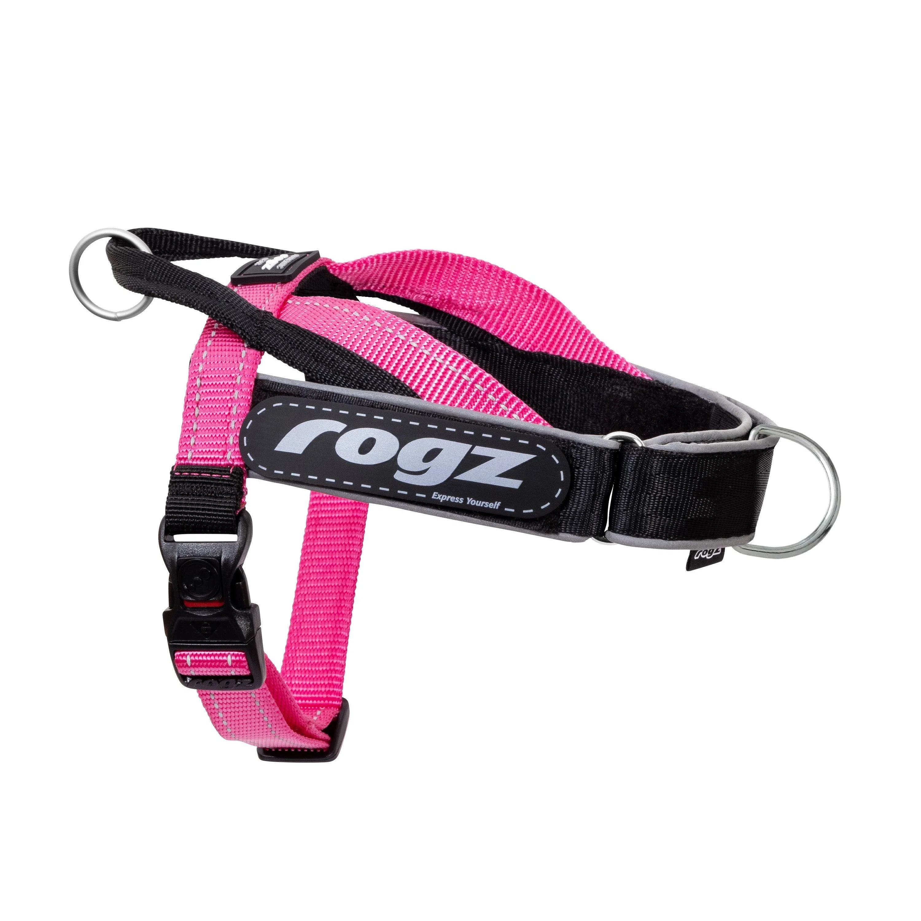 Rogz Utility LetzGo Personalisable Harness Pink Sml