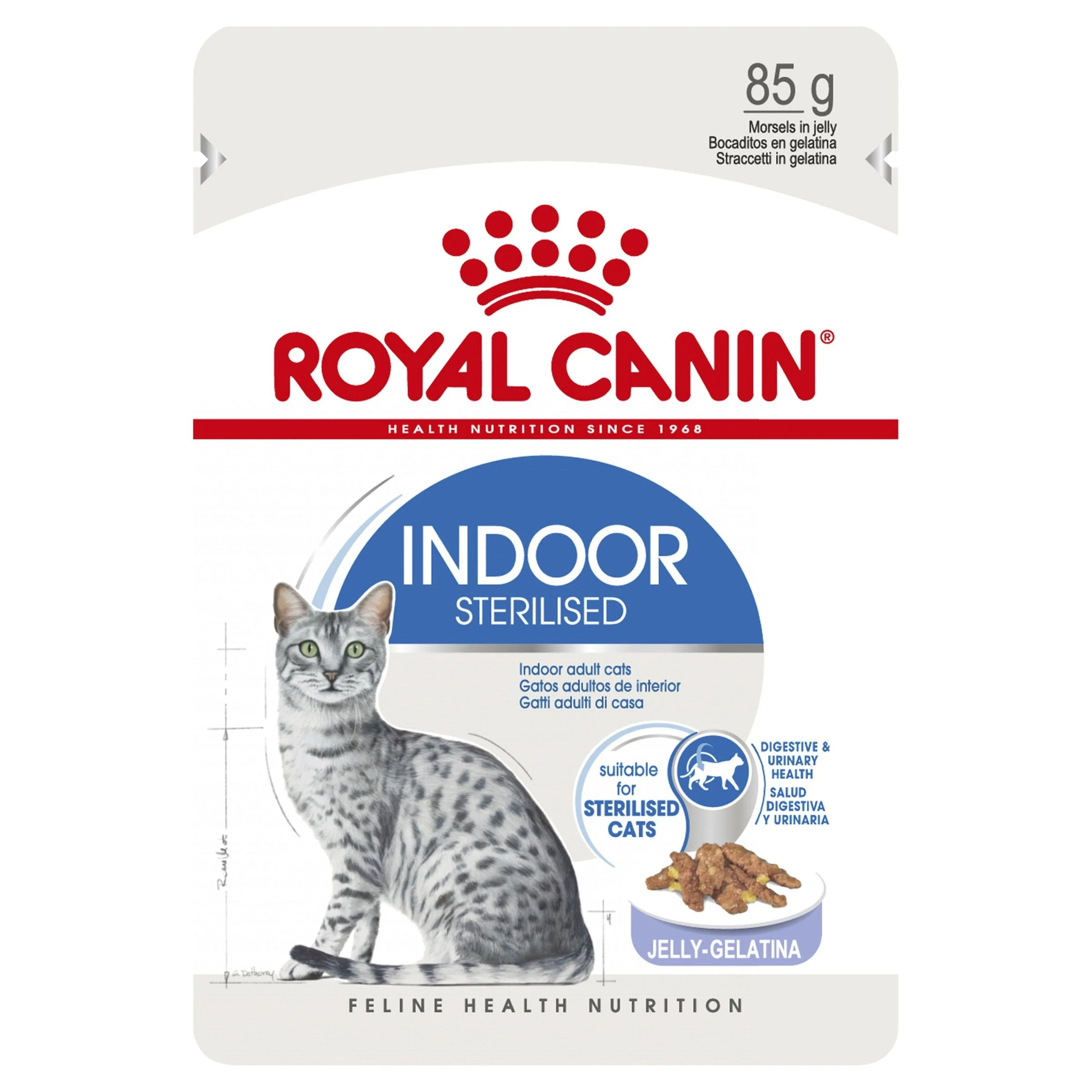 Royal Canin Cat Indoor with Jelly Wet Food Pouches 85g x 12 - Image 2