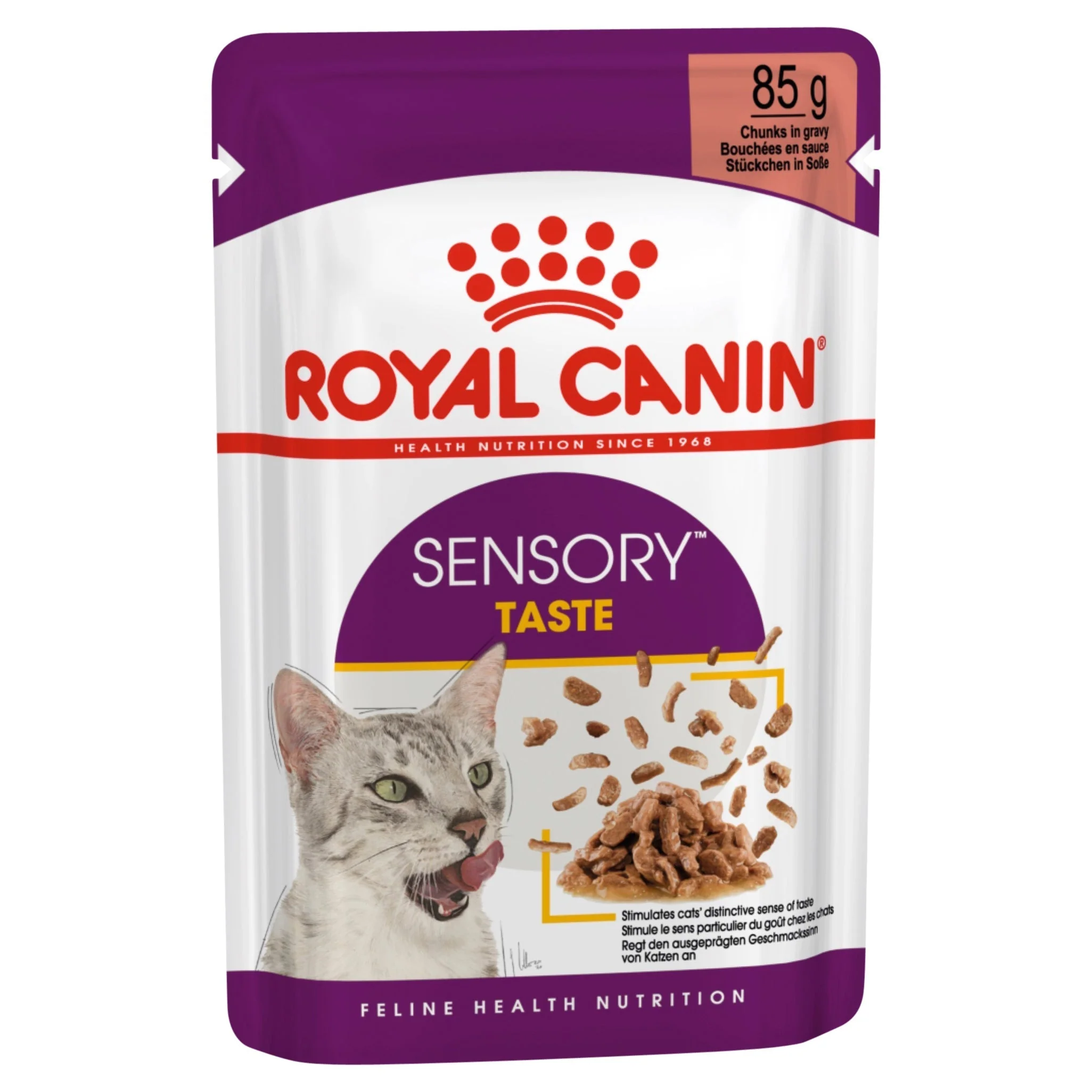 Royal Canin Cat Sensory Taste Gravy Adult Wet Food Pouches 85g x 12 - Image 2