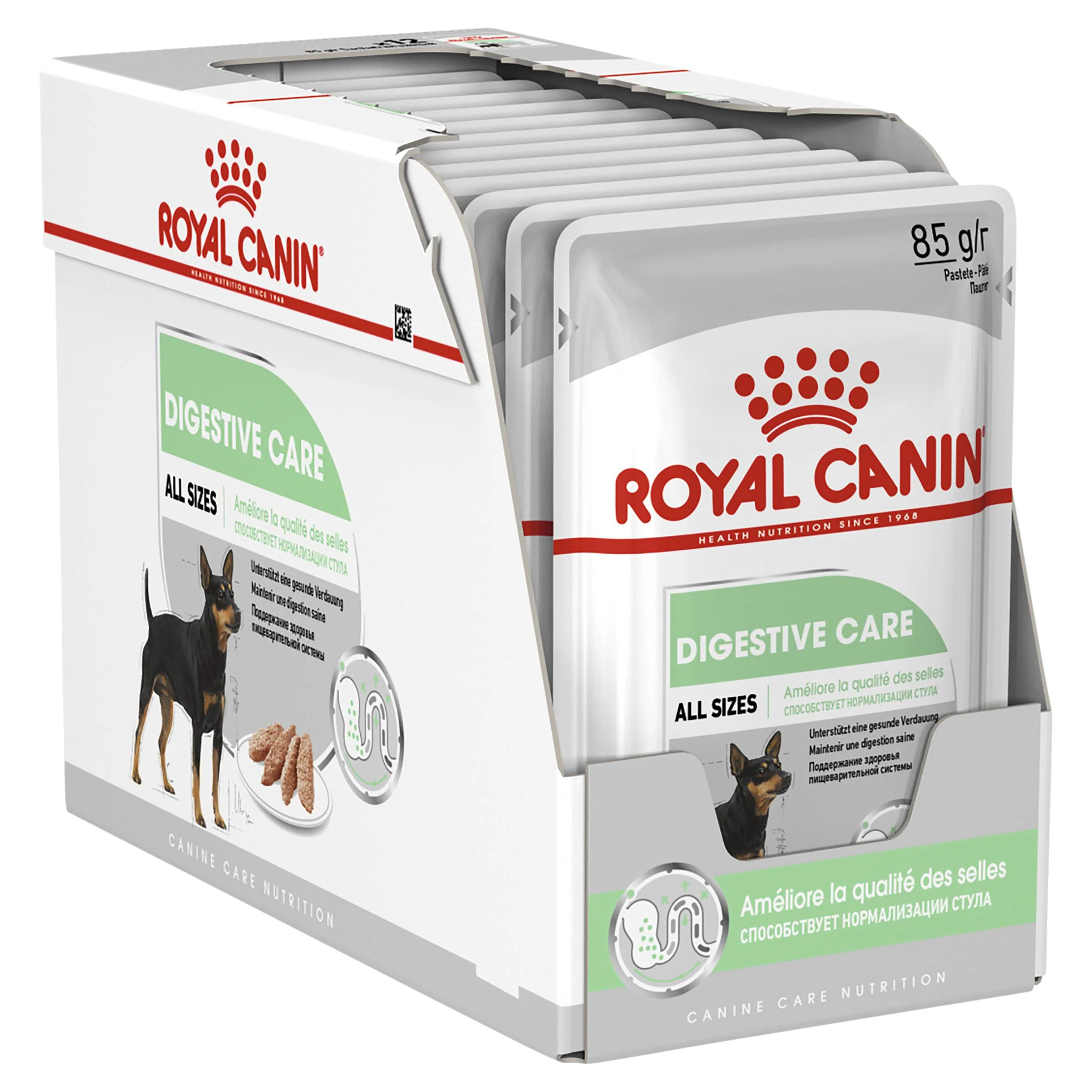 Royal Canin Dog Digestive Care Loaf Wet Food Pouch 85g x 12