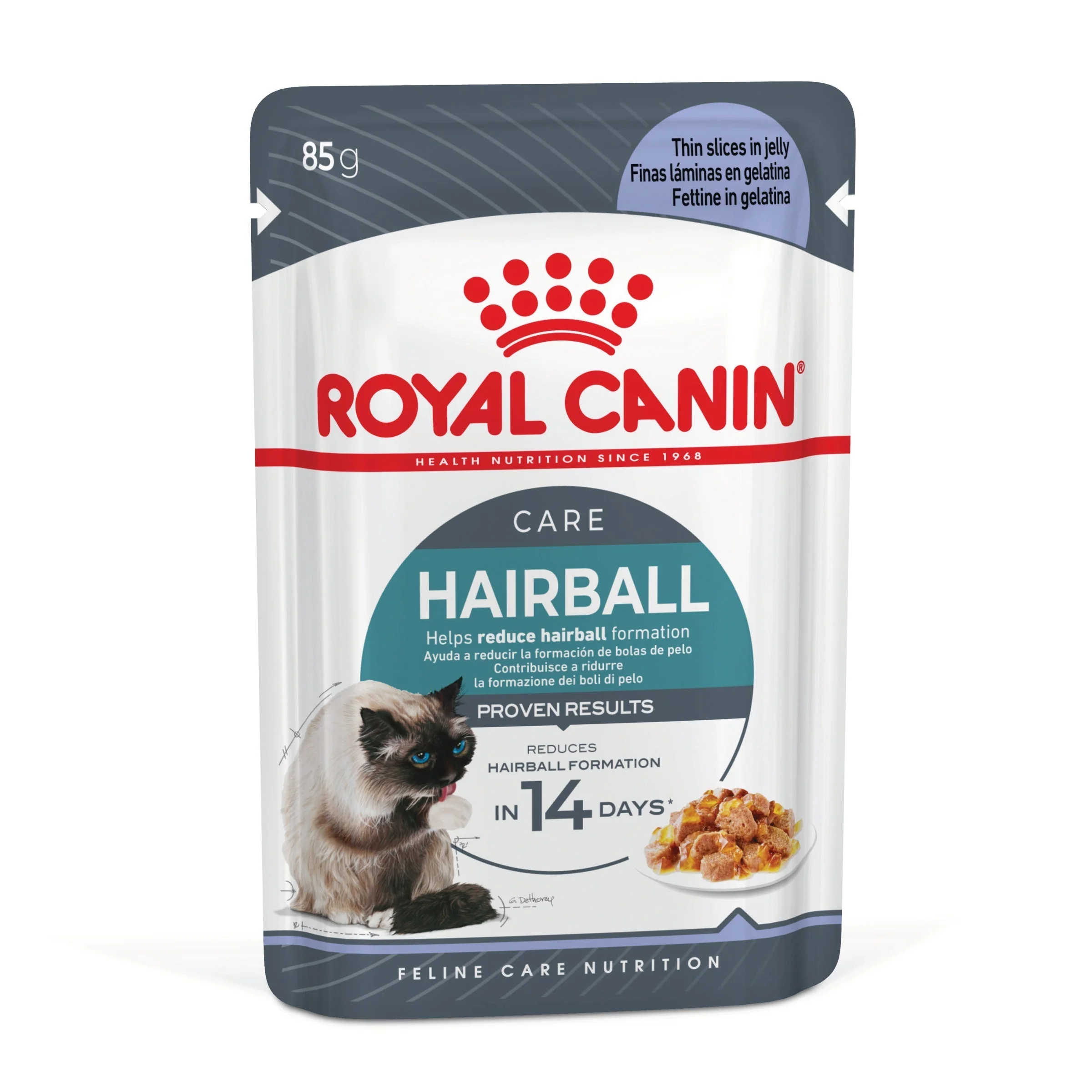 Royal Canin Hairball Care Jelly Wet Food Pouch 85g x12 - Image 2