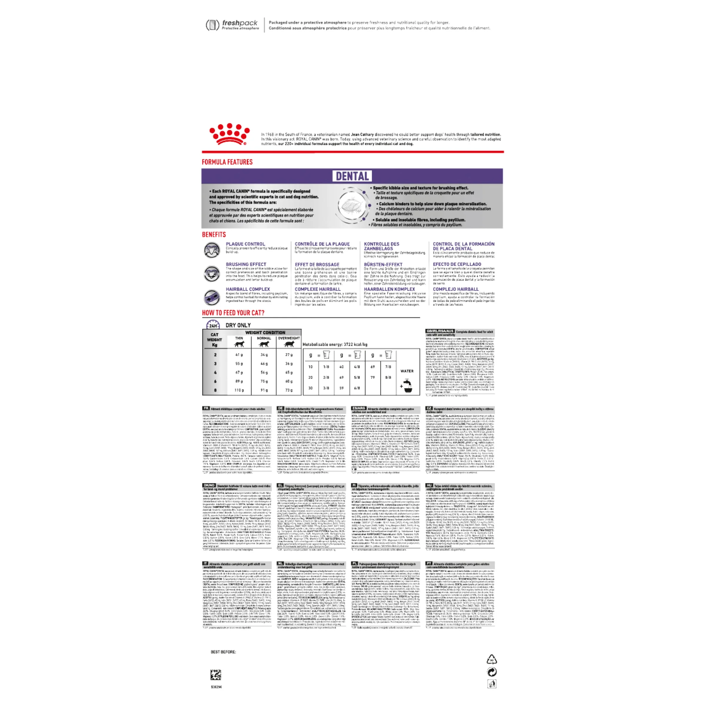 Royal Canin Veterinary Diet Cat Dental Dry Food 1.5kg - Image 2