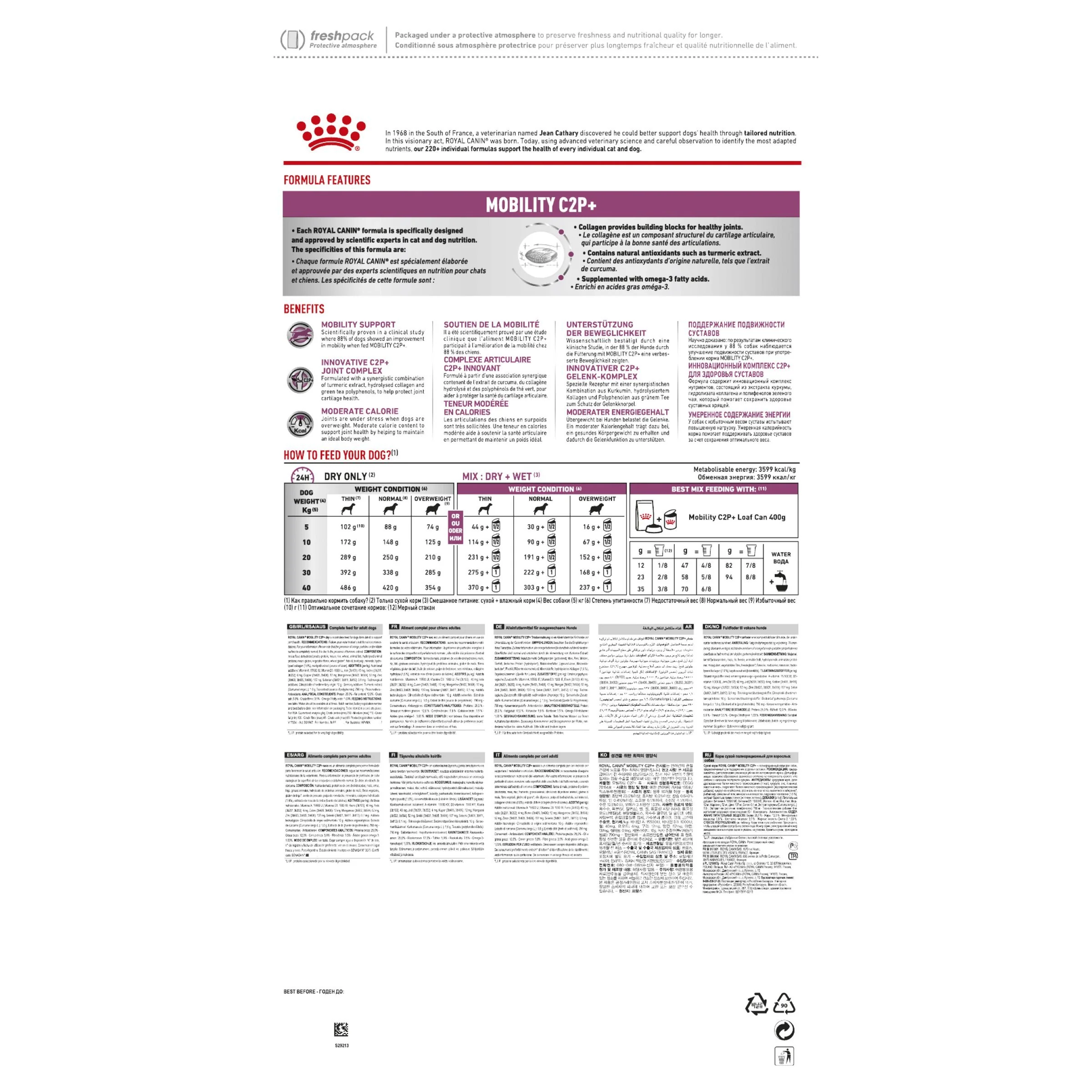 Royal Canin Veterinary Diet Dog Mobility C2P+ Dry Food 12kg - Image 2