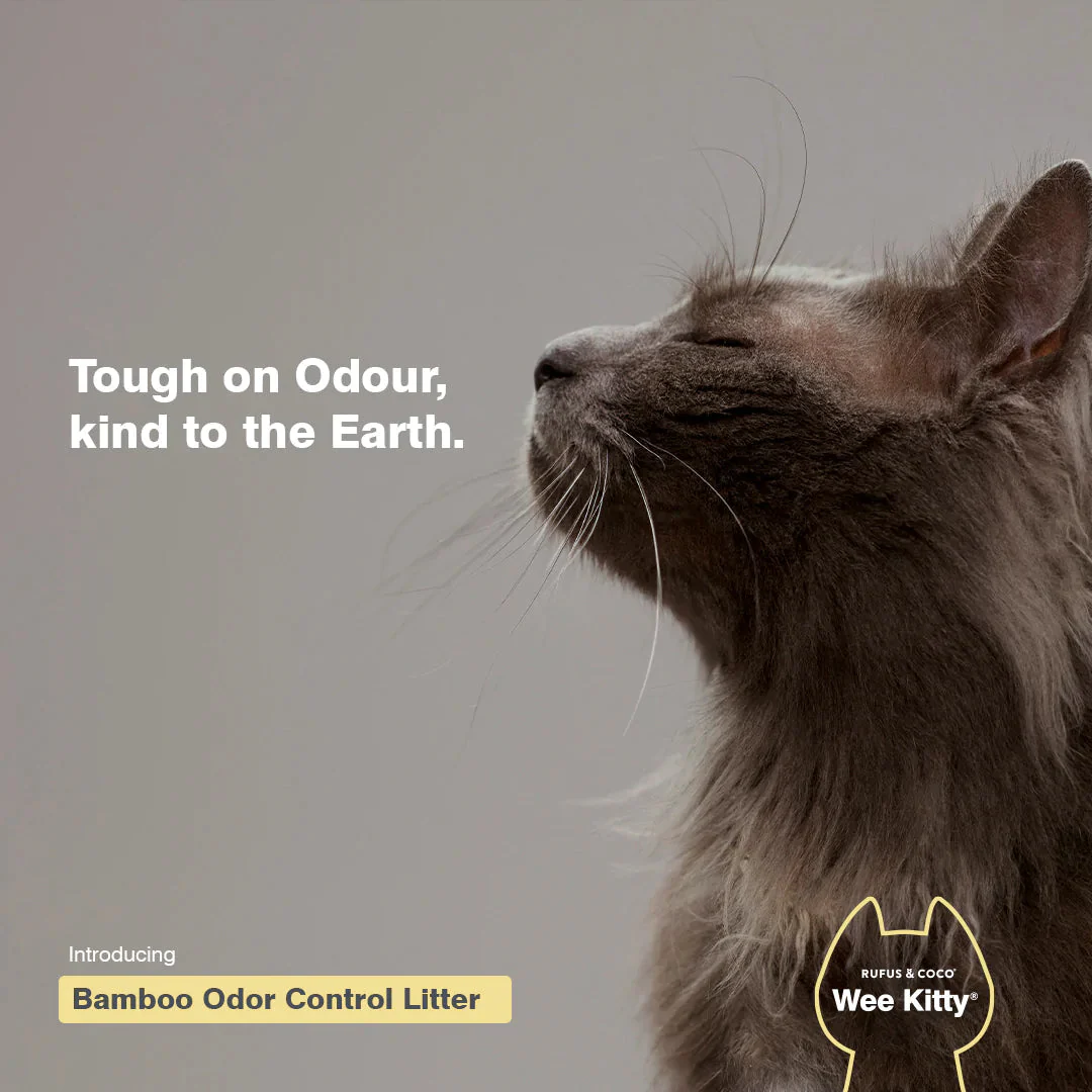 Rufus & Coco Wee Kitty Bamboo Odour Control Clumping Cat Litter 9kg - Image 3