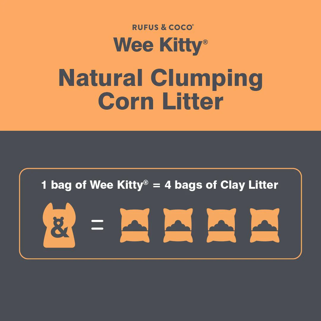 Rufus & Coco Wee Kitty Corn Clumping Cat Litter 4kg - Image 8