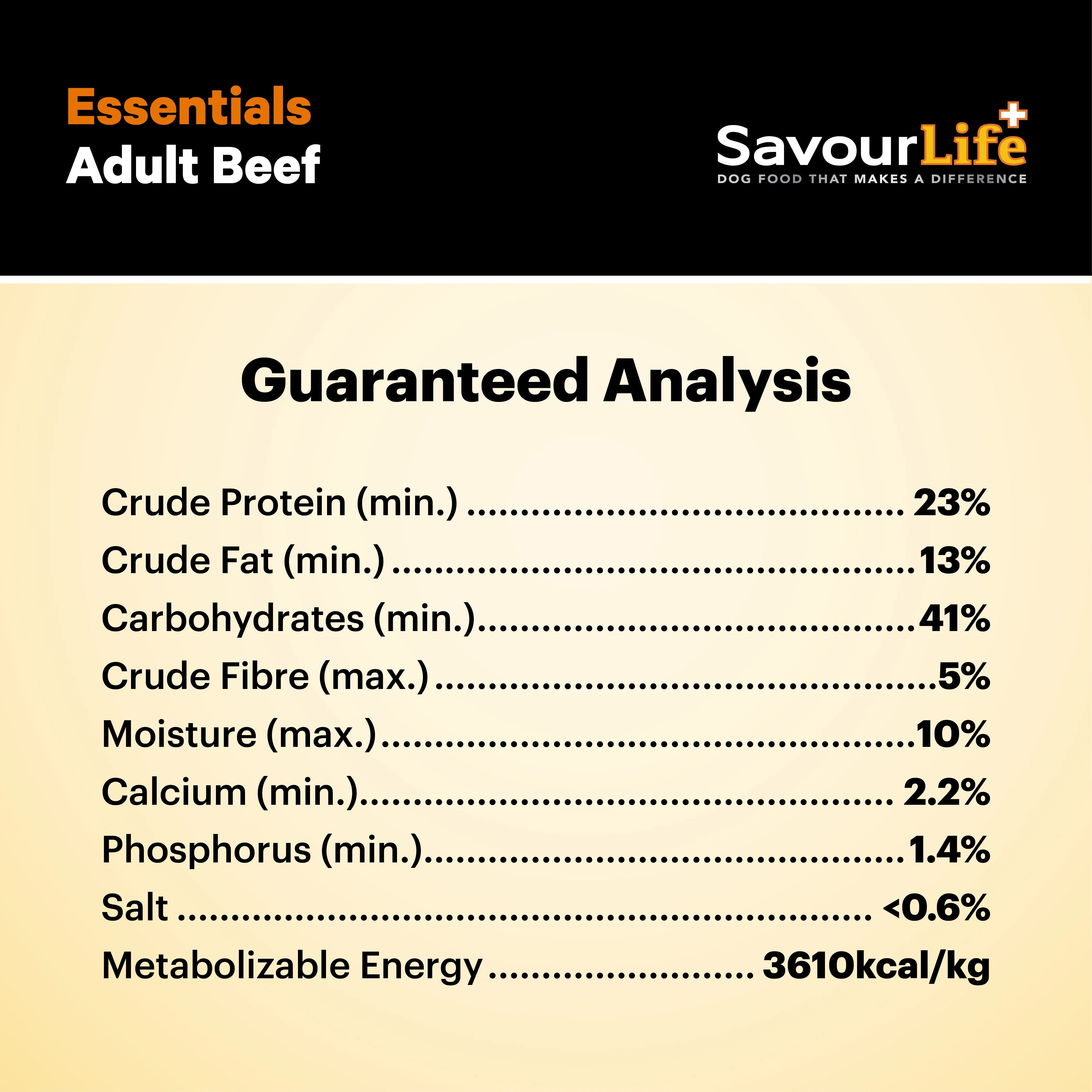 Savourlife Essentials Dry Dog Food Beef with Veggies & Brown Rice 3kg - Image 10