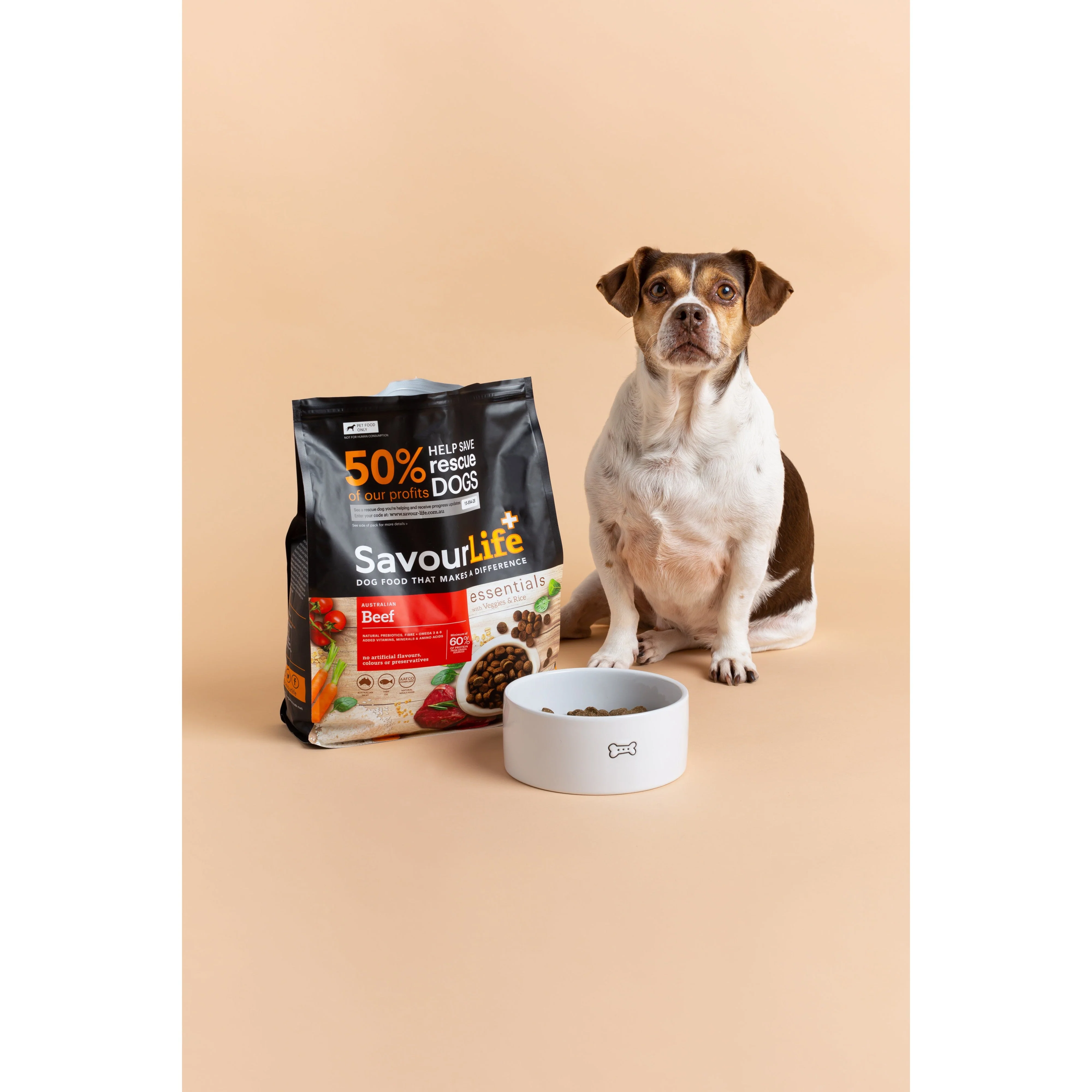 Savourlife Essentials Dry Dog Food Beef with Veggies & Brown Rice 3kg - Image 6