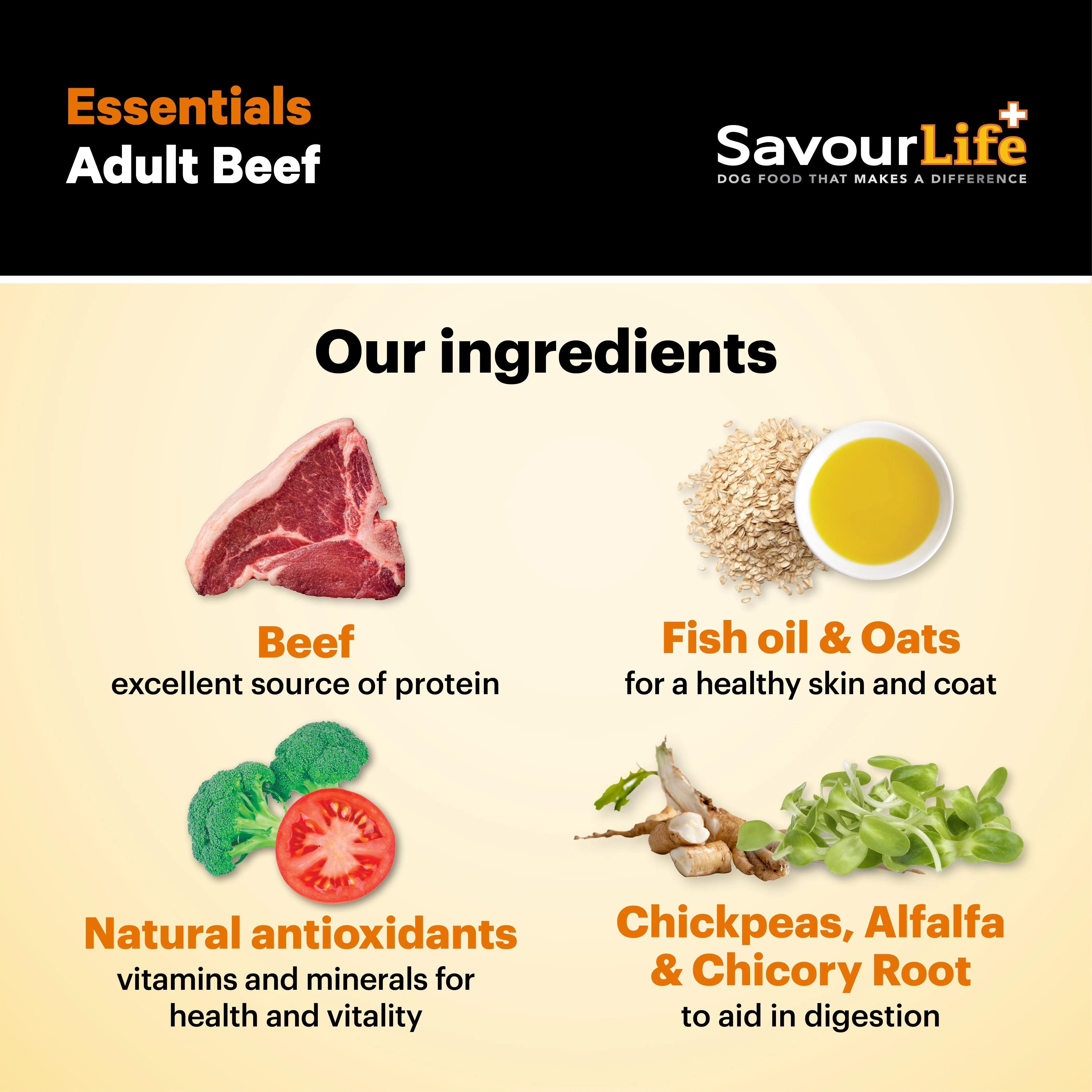 Savourlife Essentials Dry Dog Food Beef with Veggies & Brown Rice 3kg - Image 7