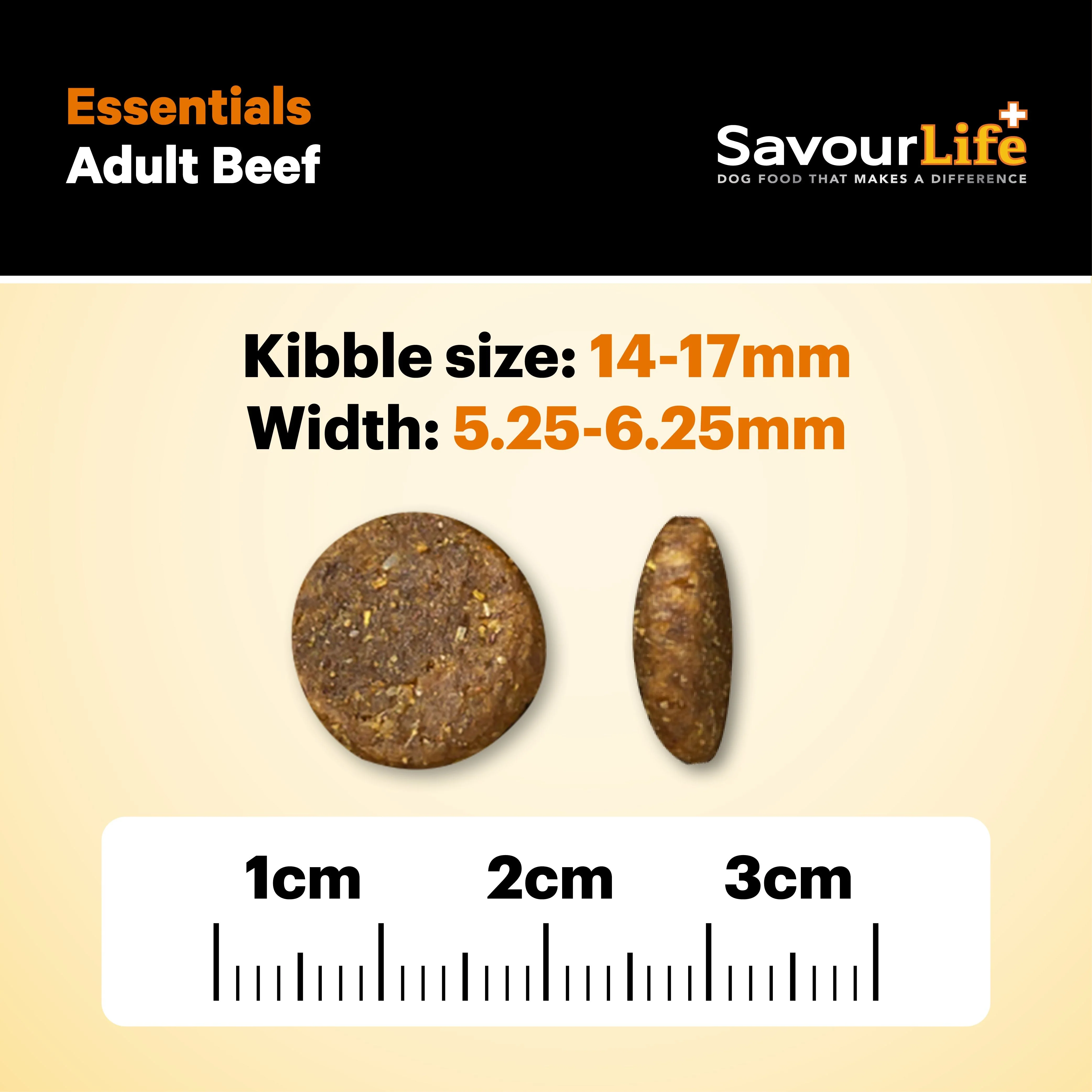 Savourlife Essentials Dry Dog Food Beef with Veggies & Brown Rice 3kg - Image 8